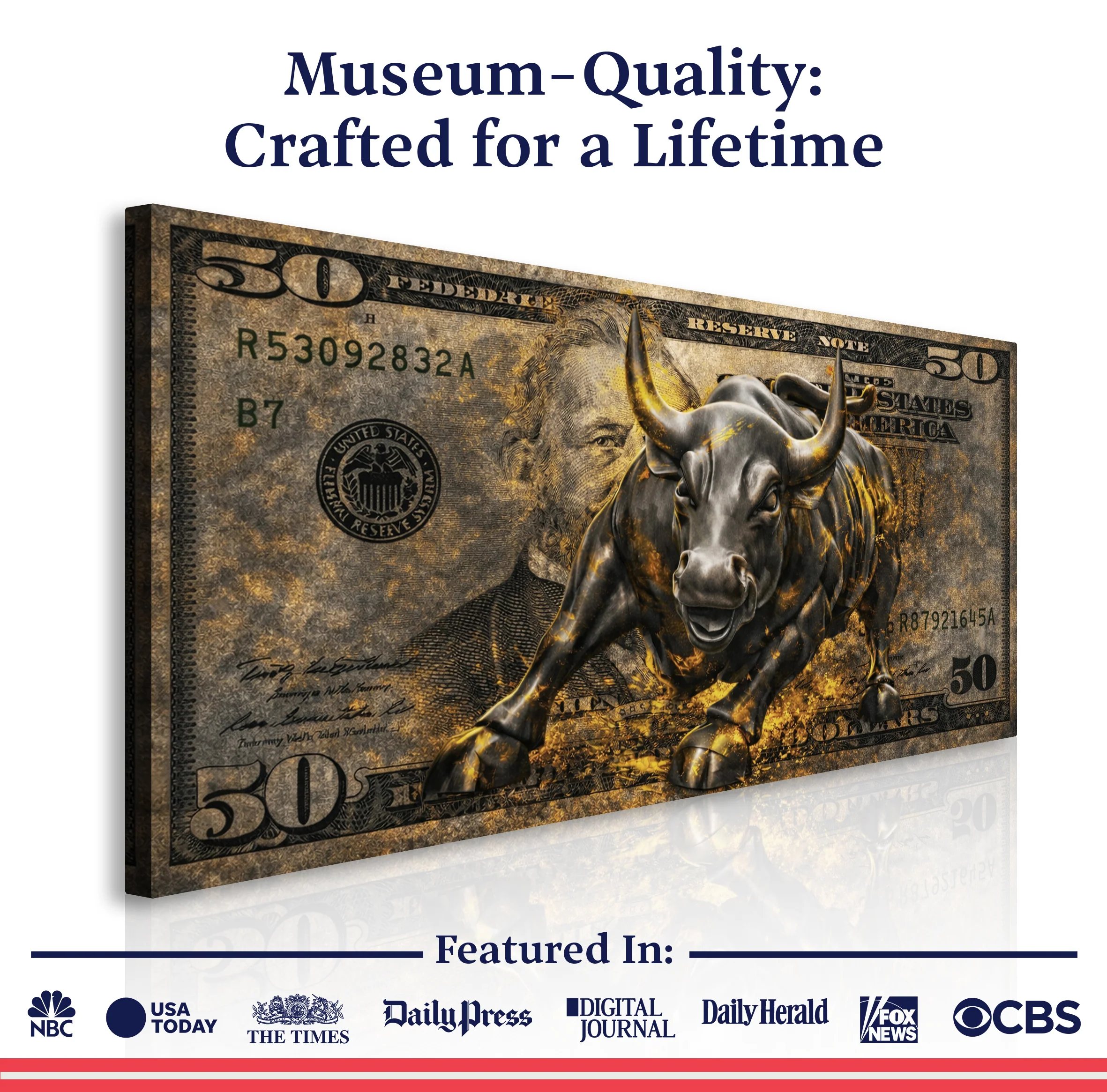 Golden Black Bull Wall Sign - Image 6
