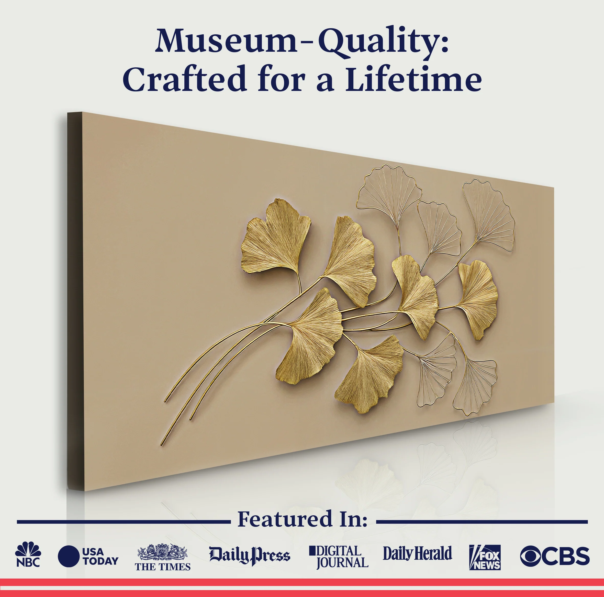 Golden Botanical Wall Art - Image 6