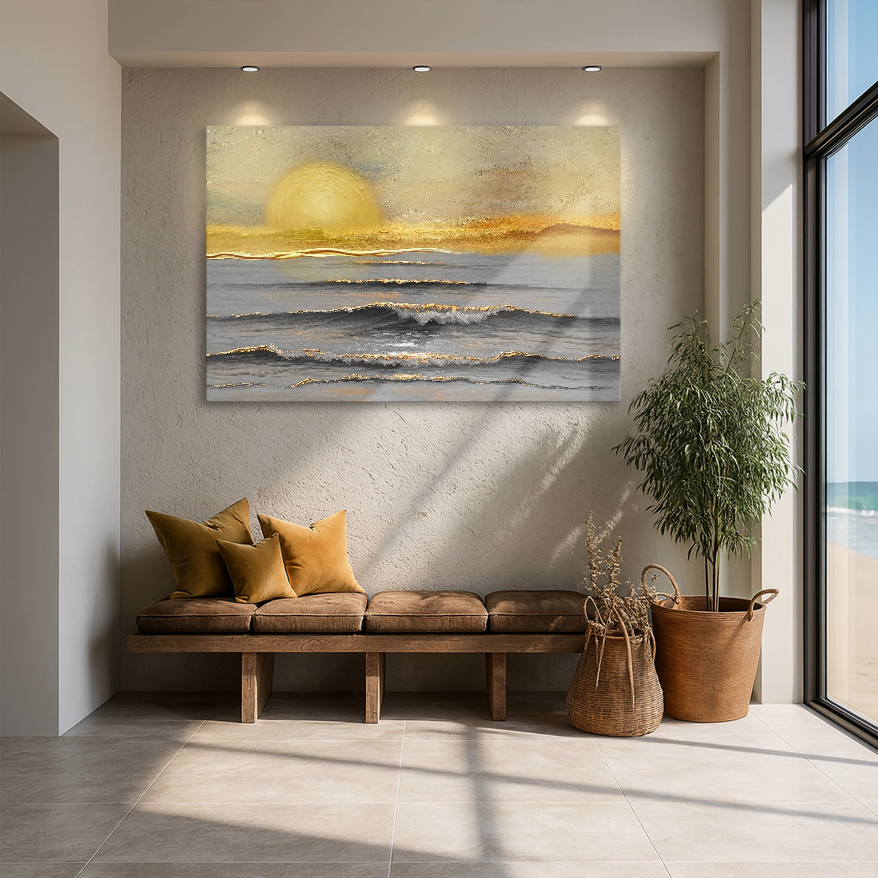 Golden Horizon Calm Wall Art - Image 4