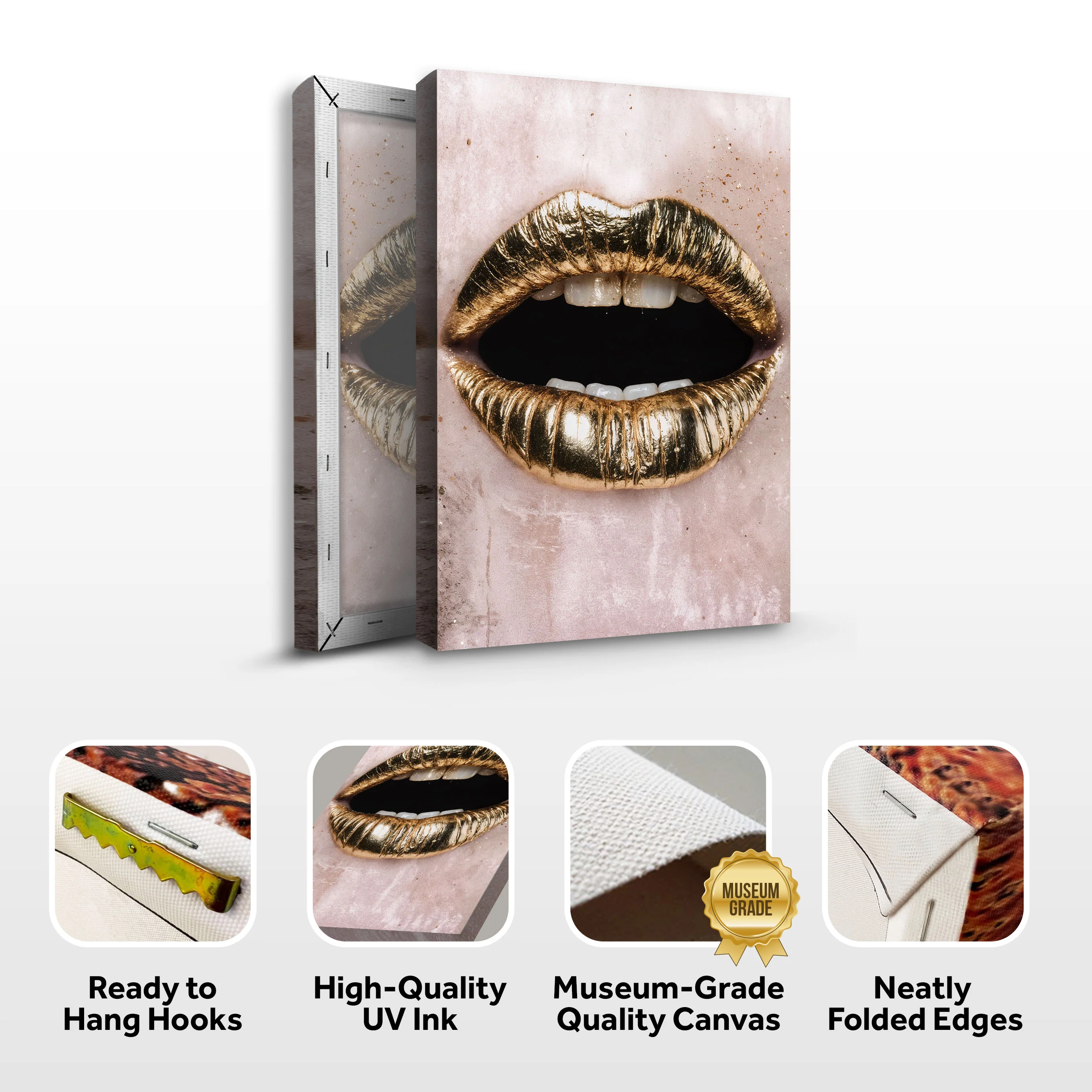 Golden Lips Wall Art - Image 8