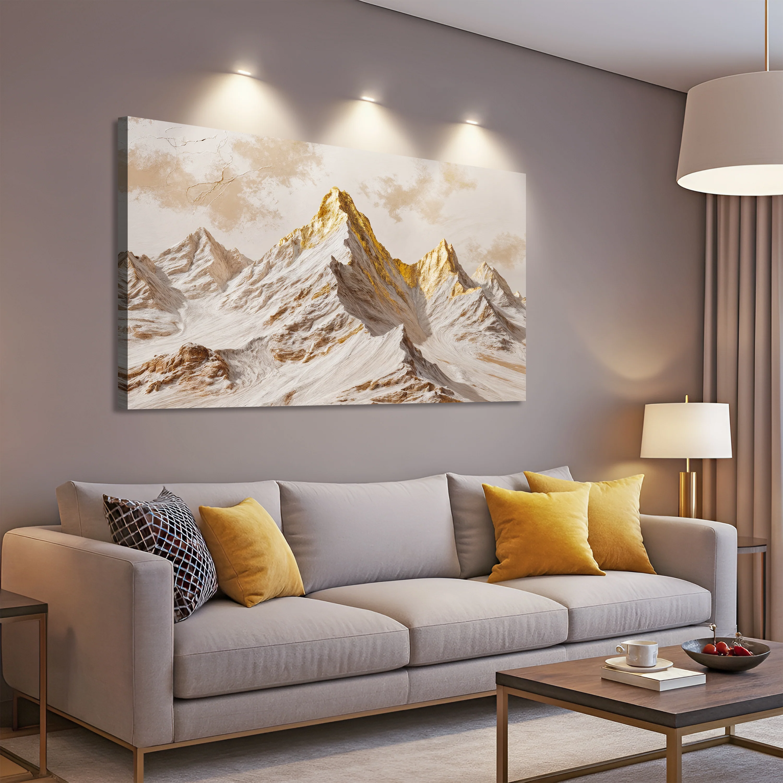 Golden Peaks Wall Art - Image 4