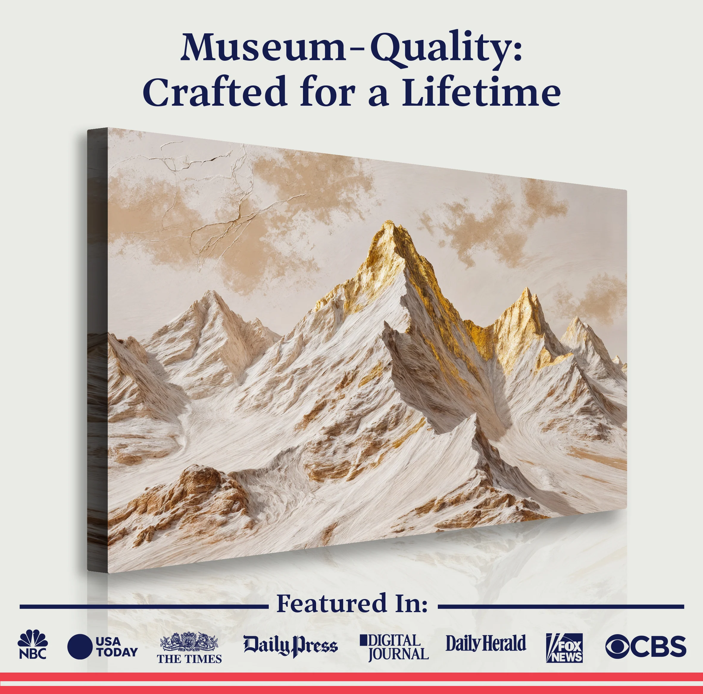 Golden Peaks Wall Art - Image 6