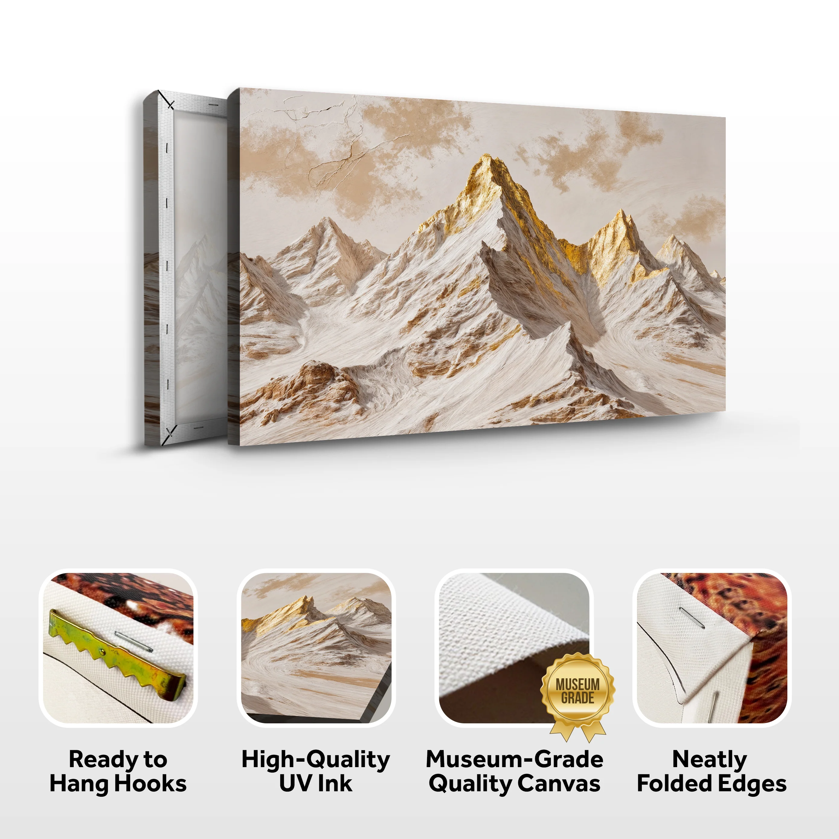 Golden Peaks Wall Art - Image 8