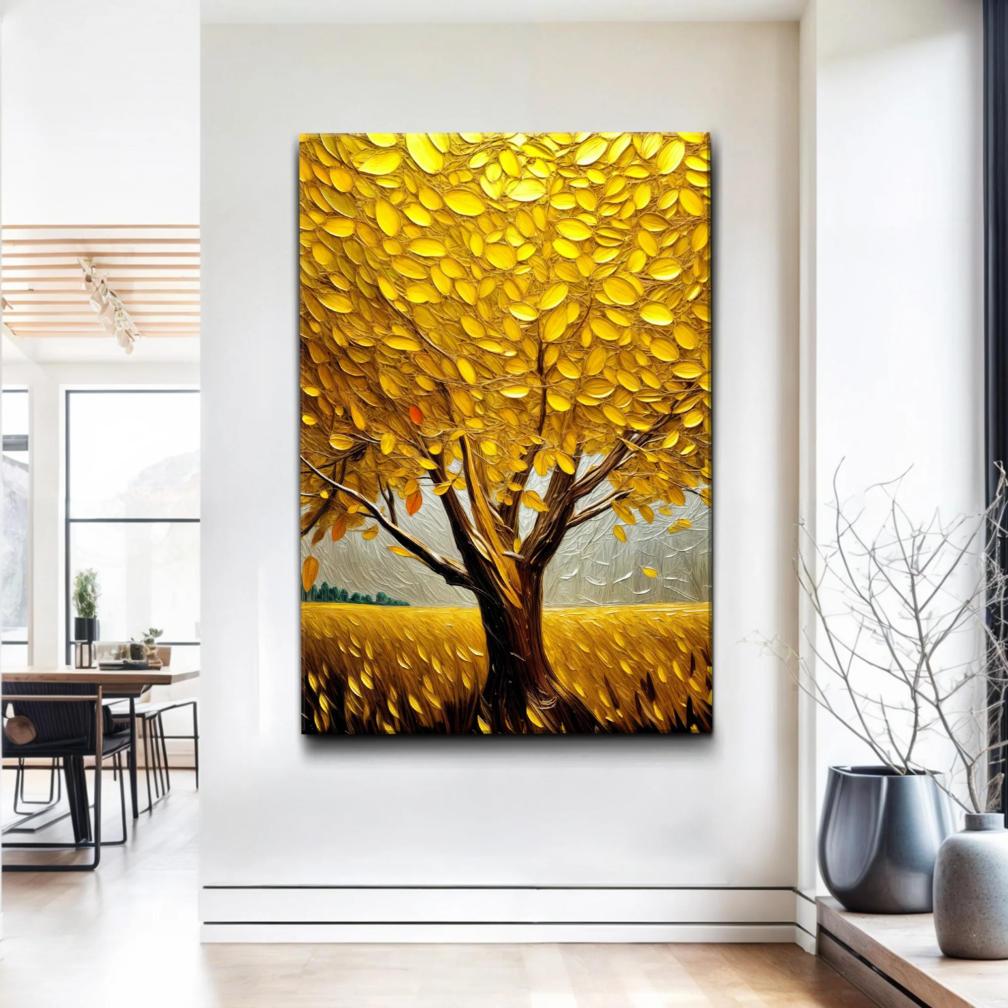 Golden Tree Breeze Wall Art - Image 3