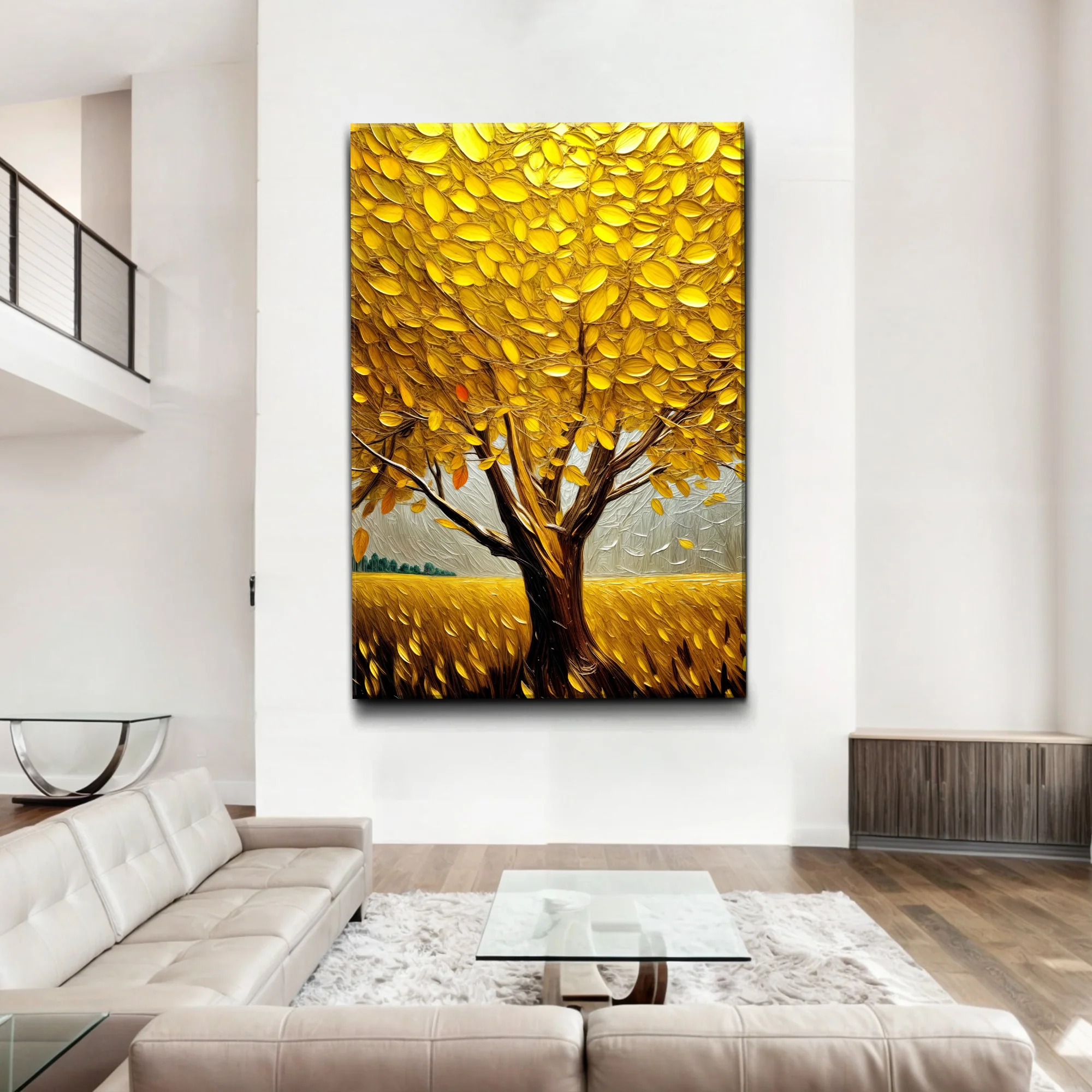 Golden Tree Breeze Wall Art - Image 4