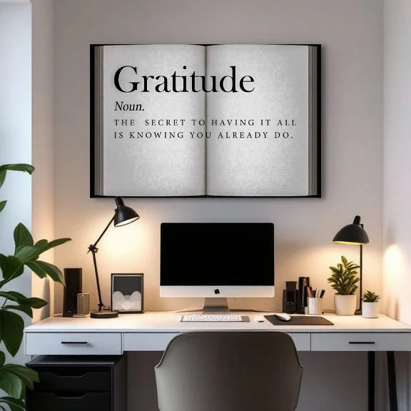 Gratitude - Open Book Wall Sign - Image 2