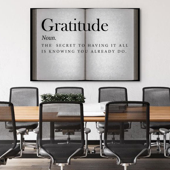 Gratitude - Open Book Wall Sign - Image 4