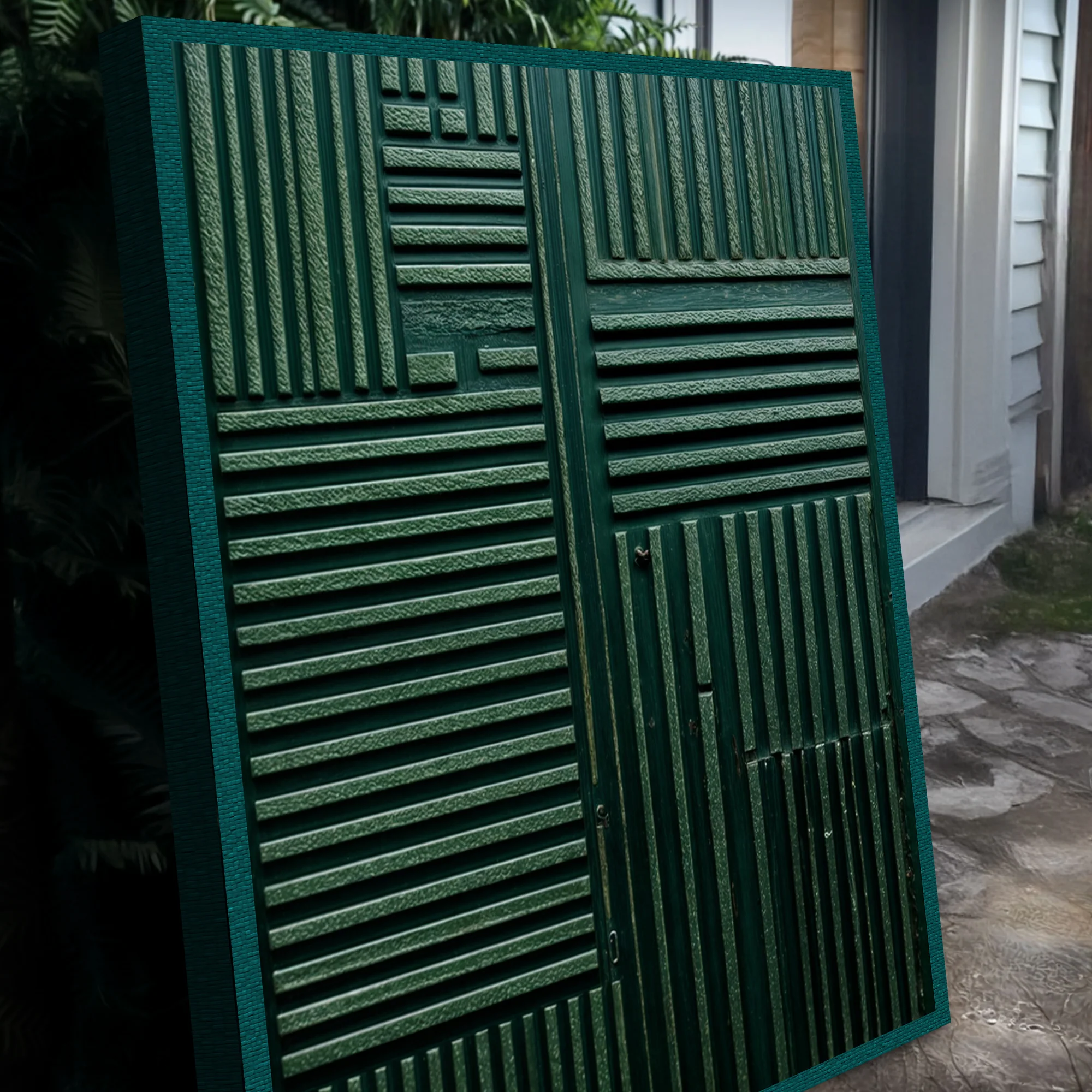 Green Abstract Patterns Wall Art - Image 5
