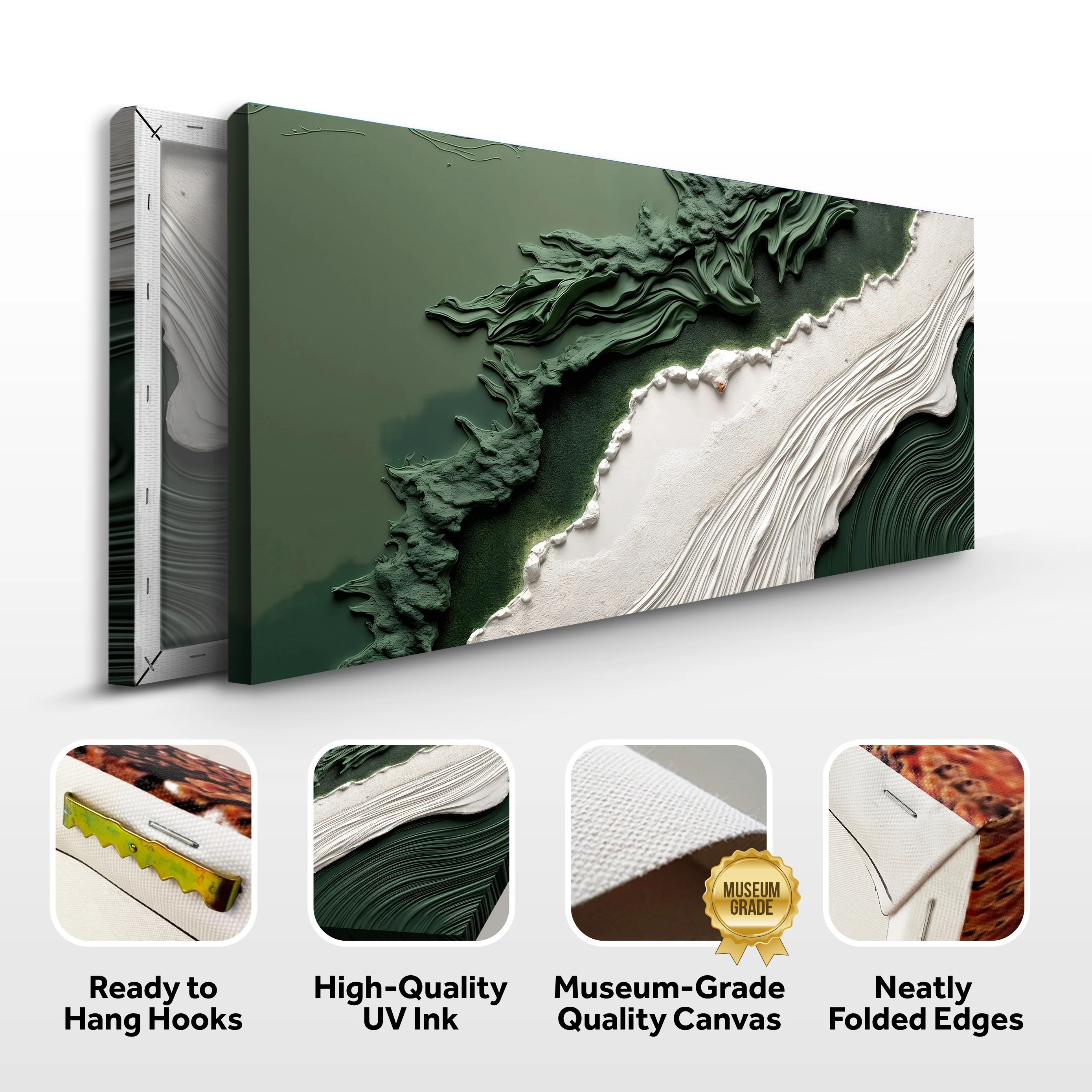 Green Rivers Abstract Wall Art VI - Image 8
