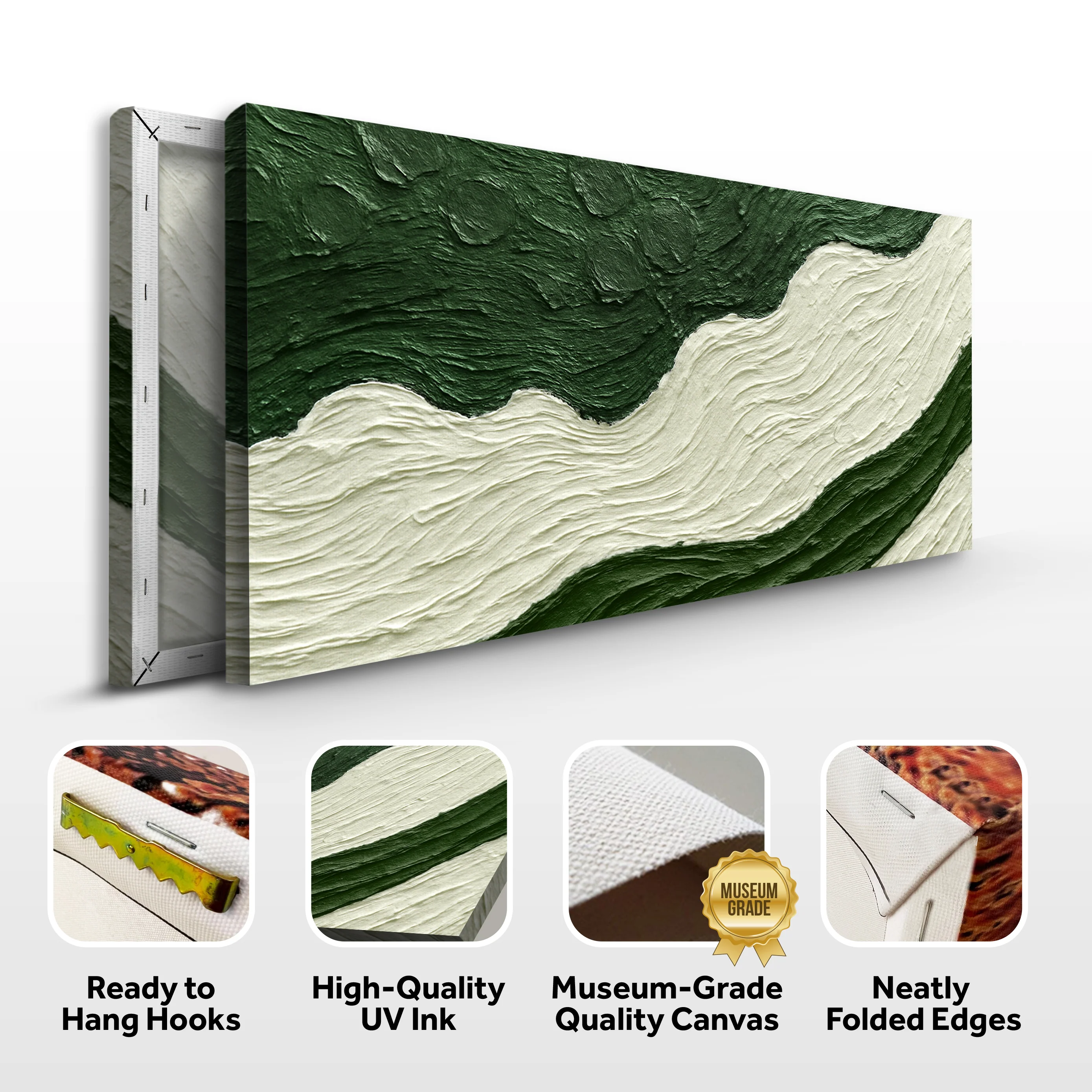 Green Rivers Abstract Wall Art VII - Image 8