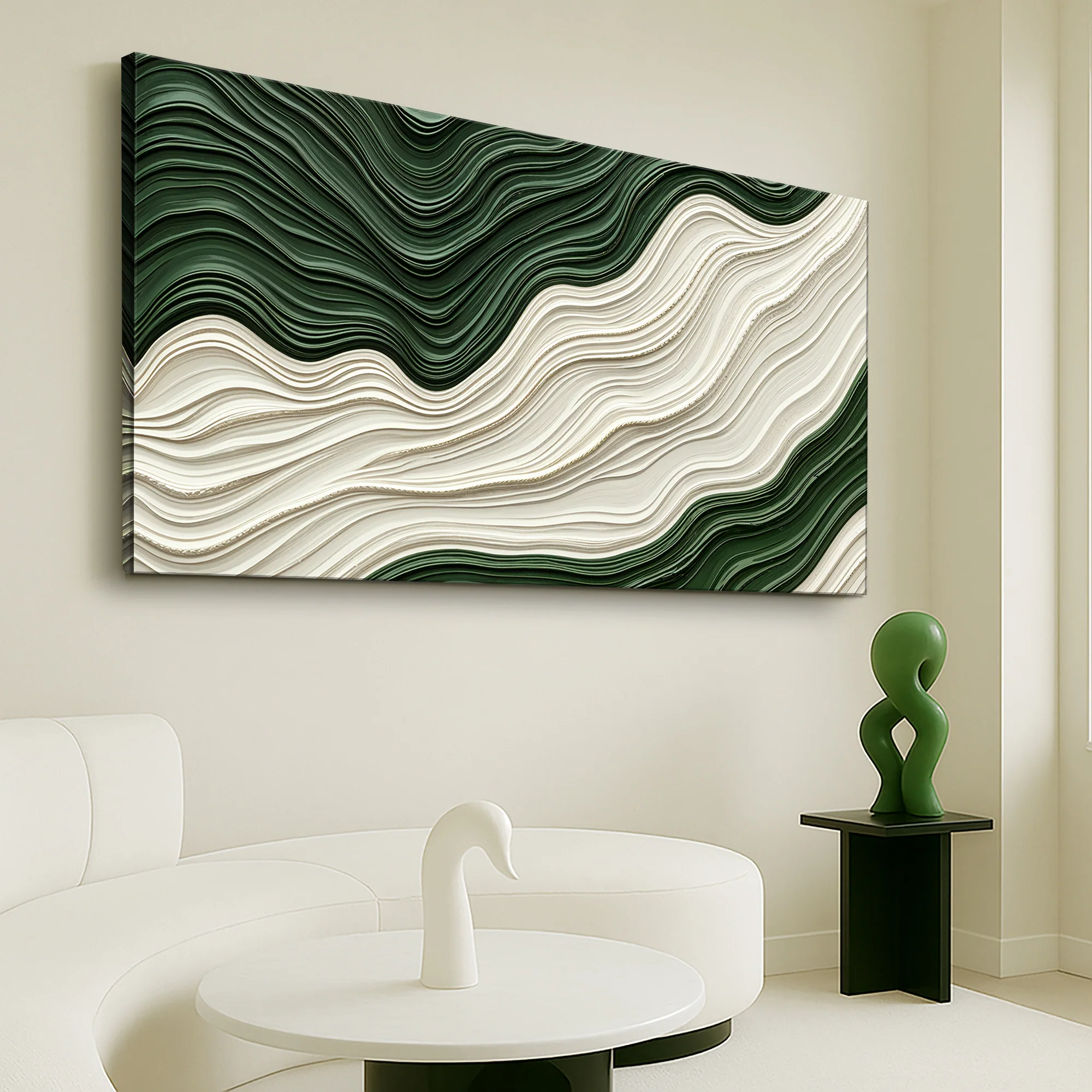 Green Rivers Abstract Wall Art VIII - Image 2