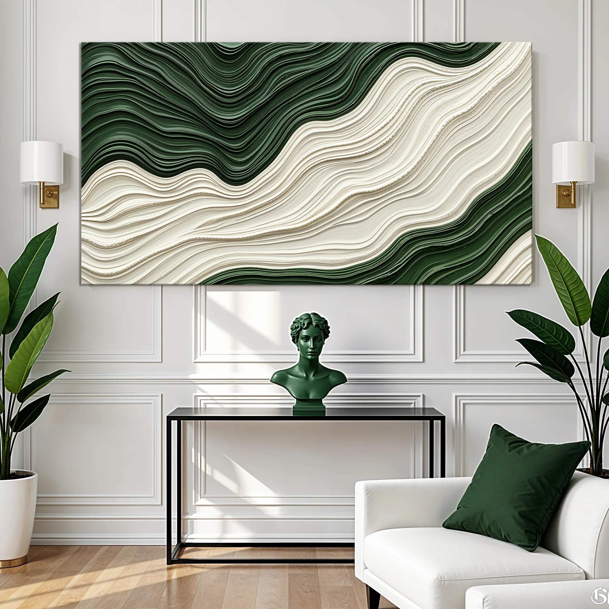 Green Rivers Abstract Wall Art VIII - Image 3