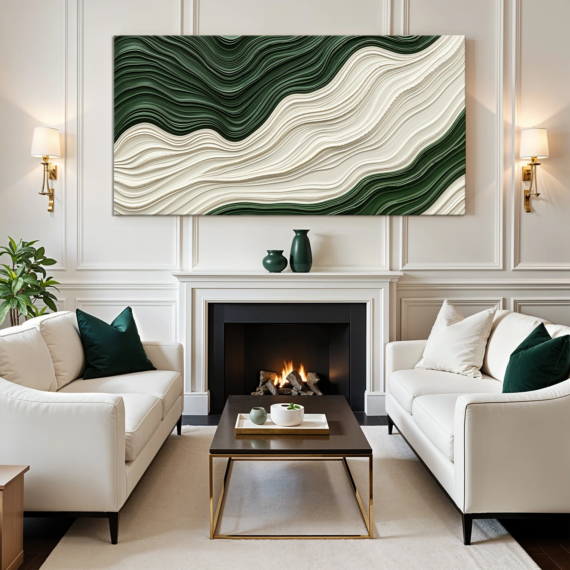 Green Rivers Abstract Wall Art VIII - Image 4