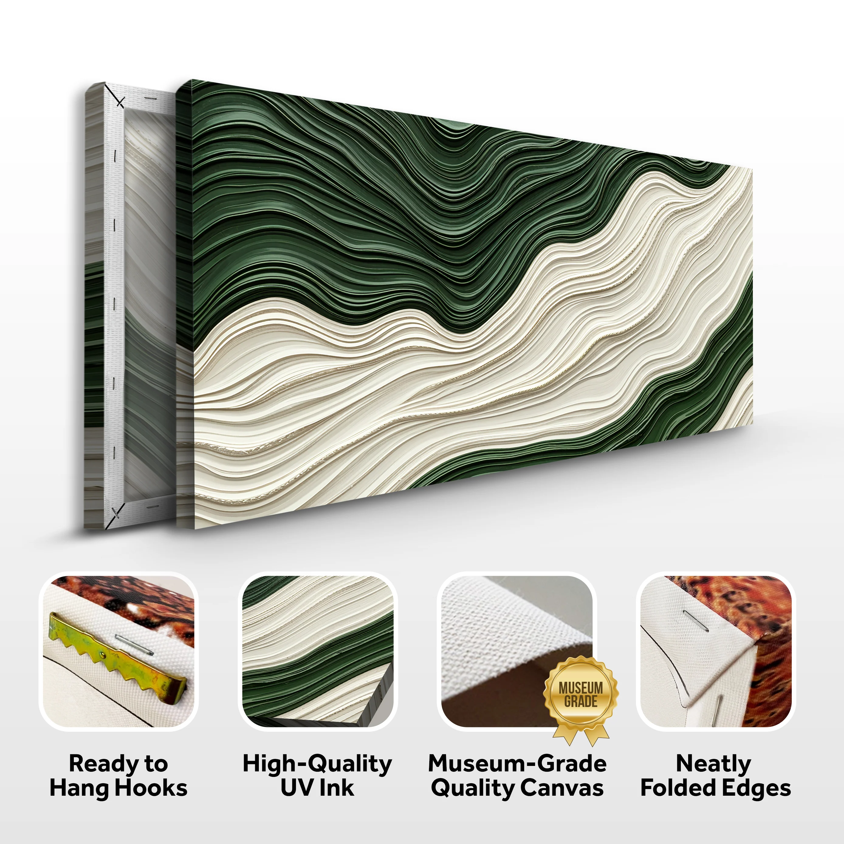 Green Rivers Abstract Wall Art VIII - Image 8