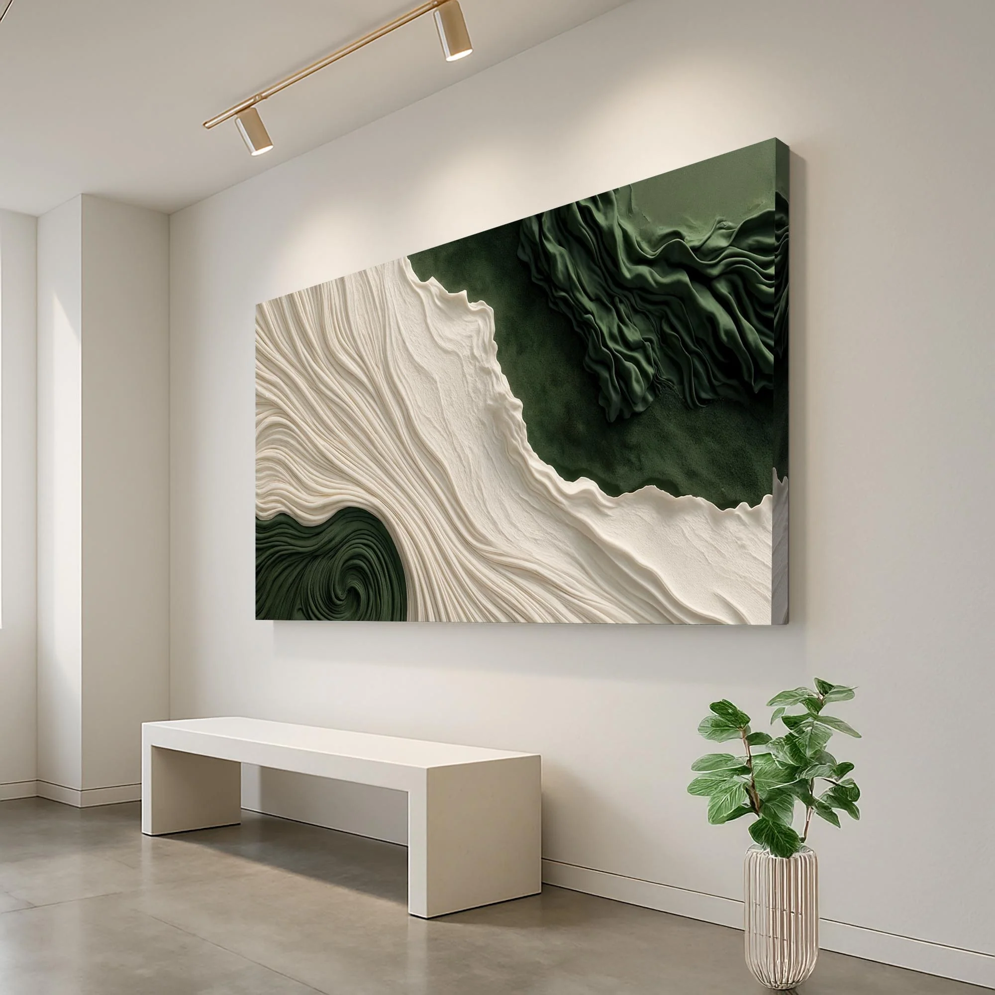 Green Rivers Abstract Wall Art XI - Image 4