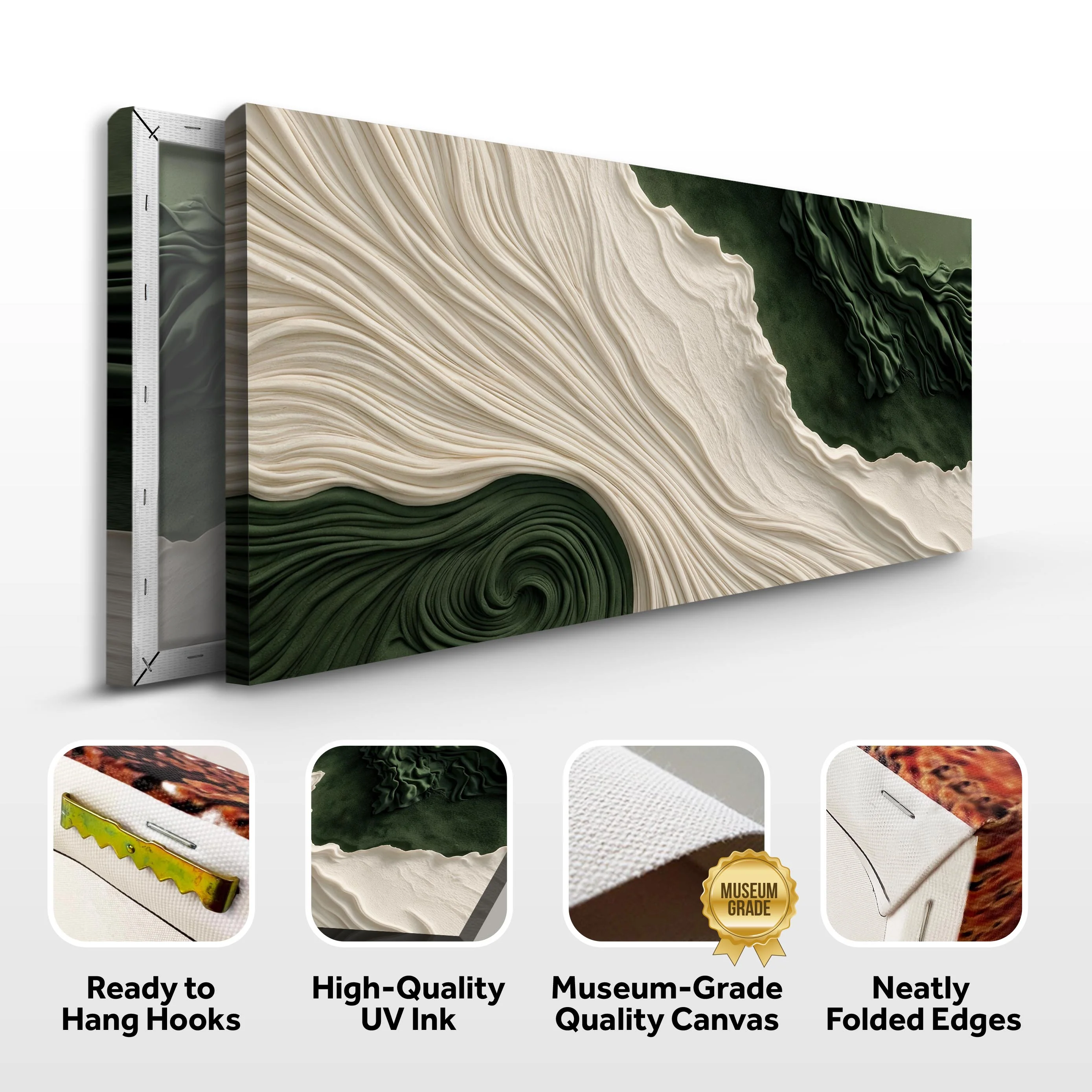 Green Rivers Abstract Wall Art XI - Image 8