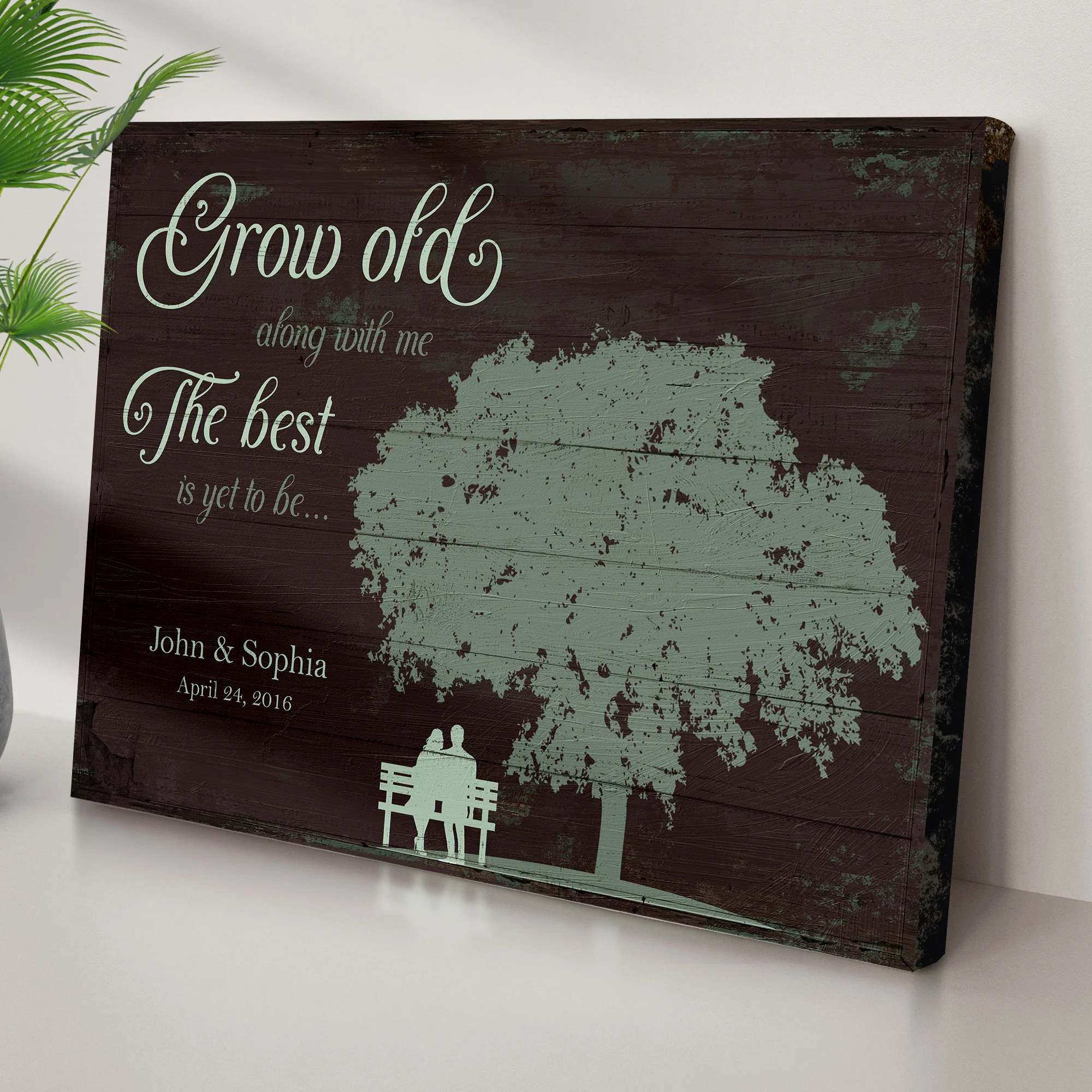 Grow Old Along With Me, The Best Is Yet To Be Sign - Image 2