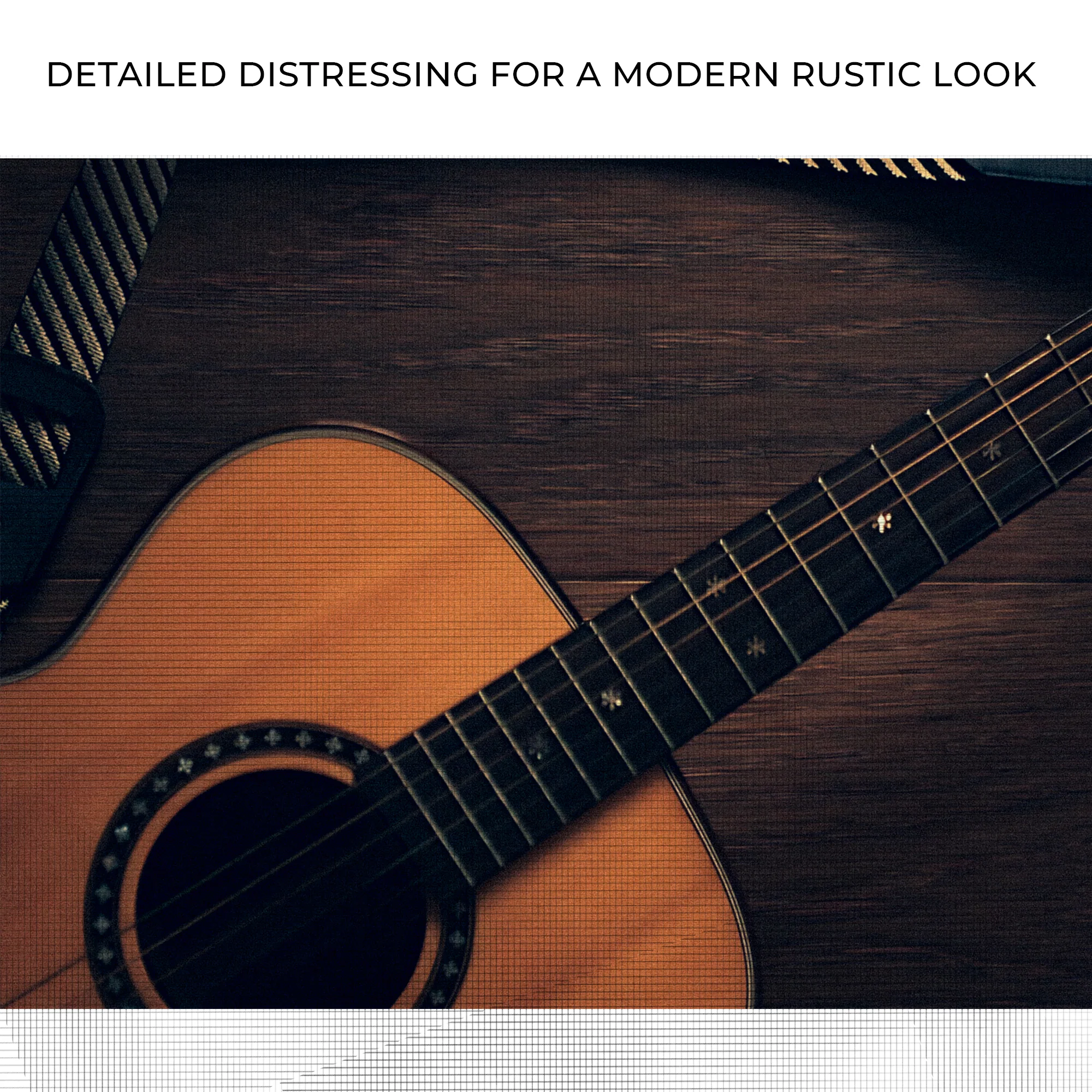 Guitar Up Close Canvas Wall Art - Image 4