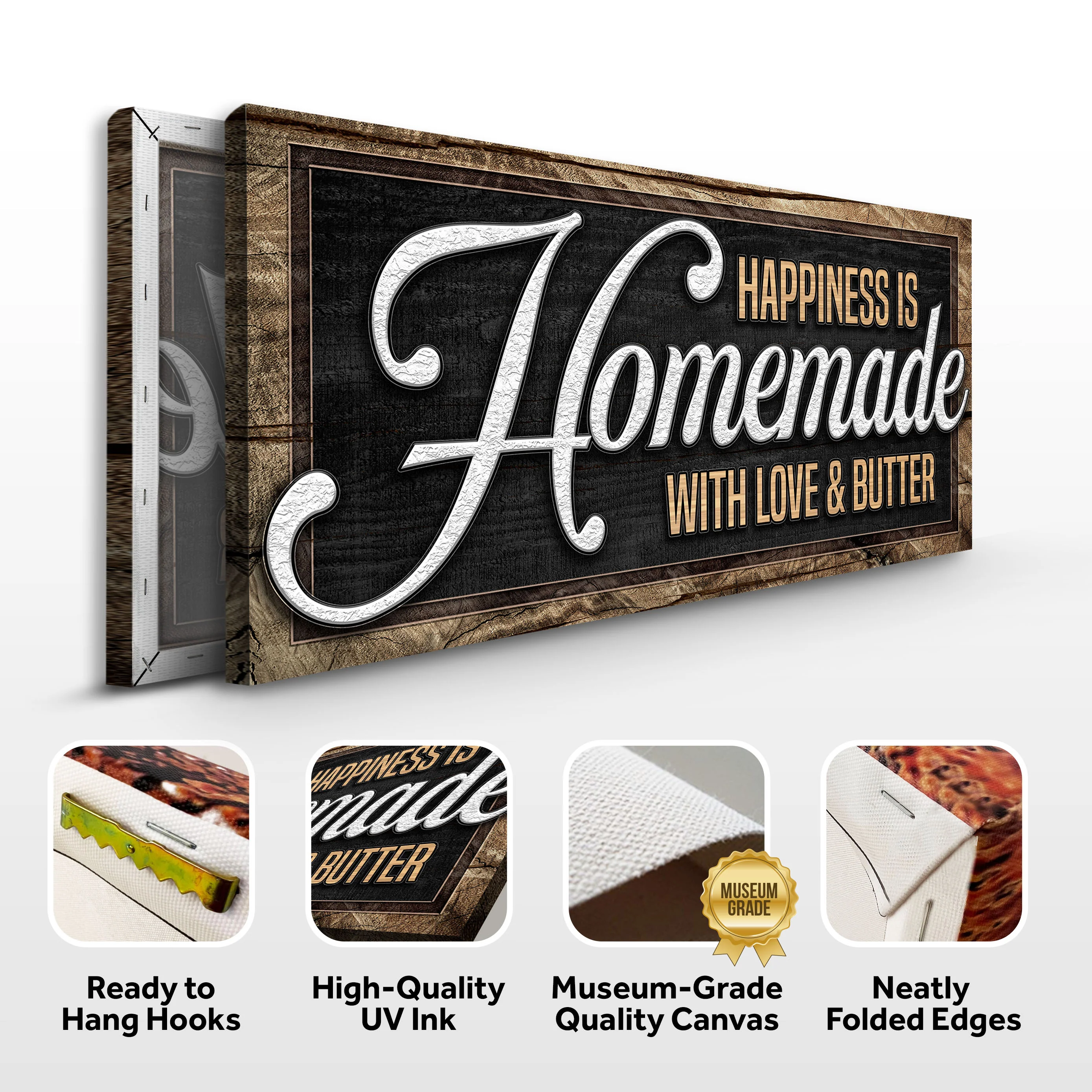 Happiness Is Homemade With Love And Butter Sign II - Image 7