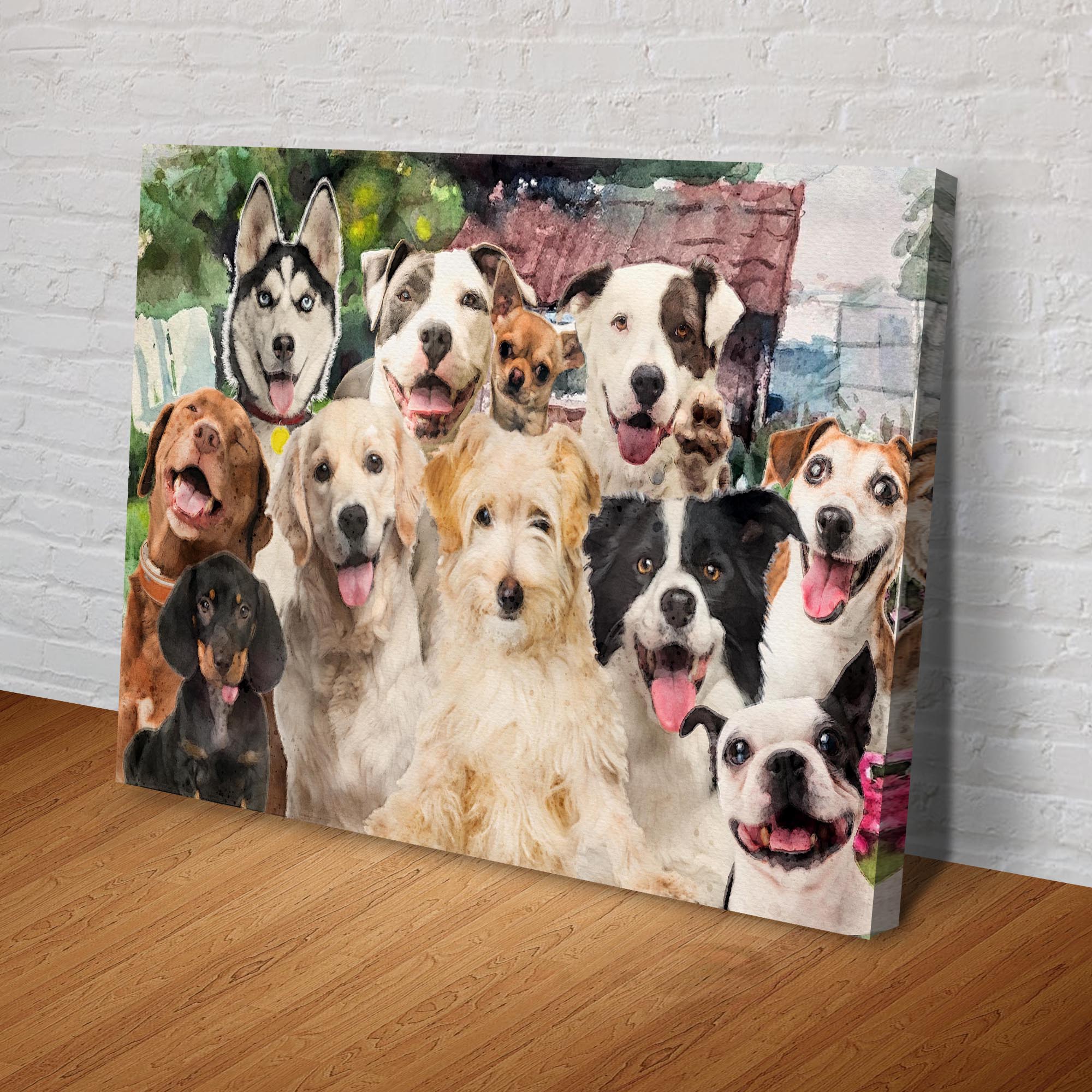Happy Dogs Canvas Wall Art - Image 3