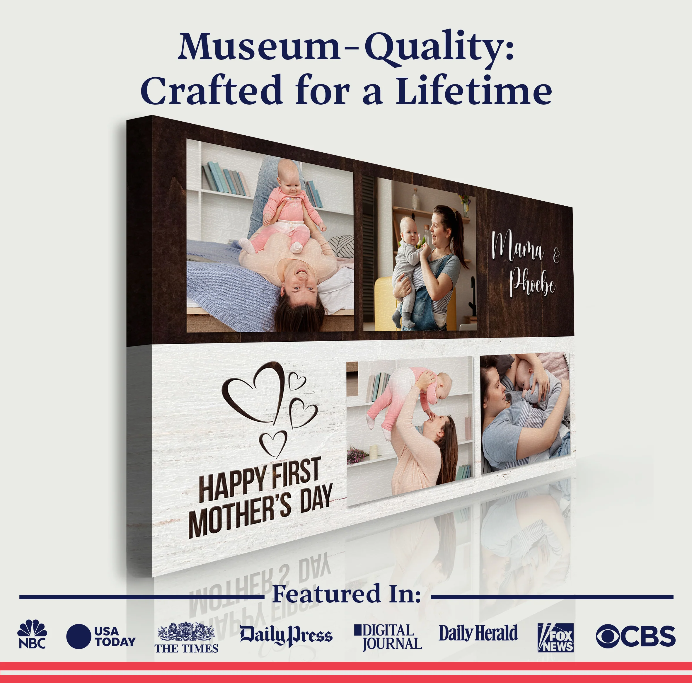 Happy First Mother's Day Sign - Image 4