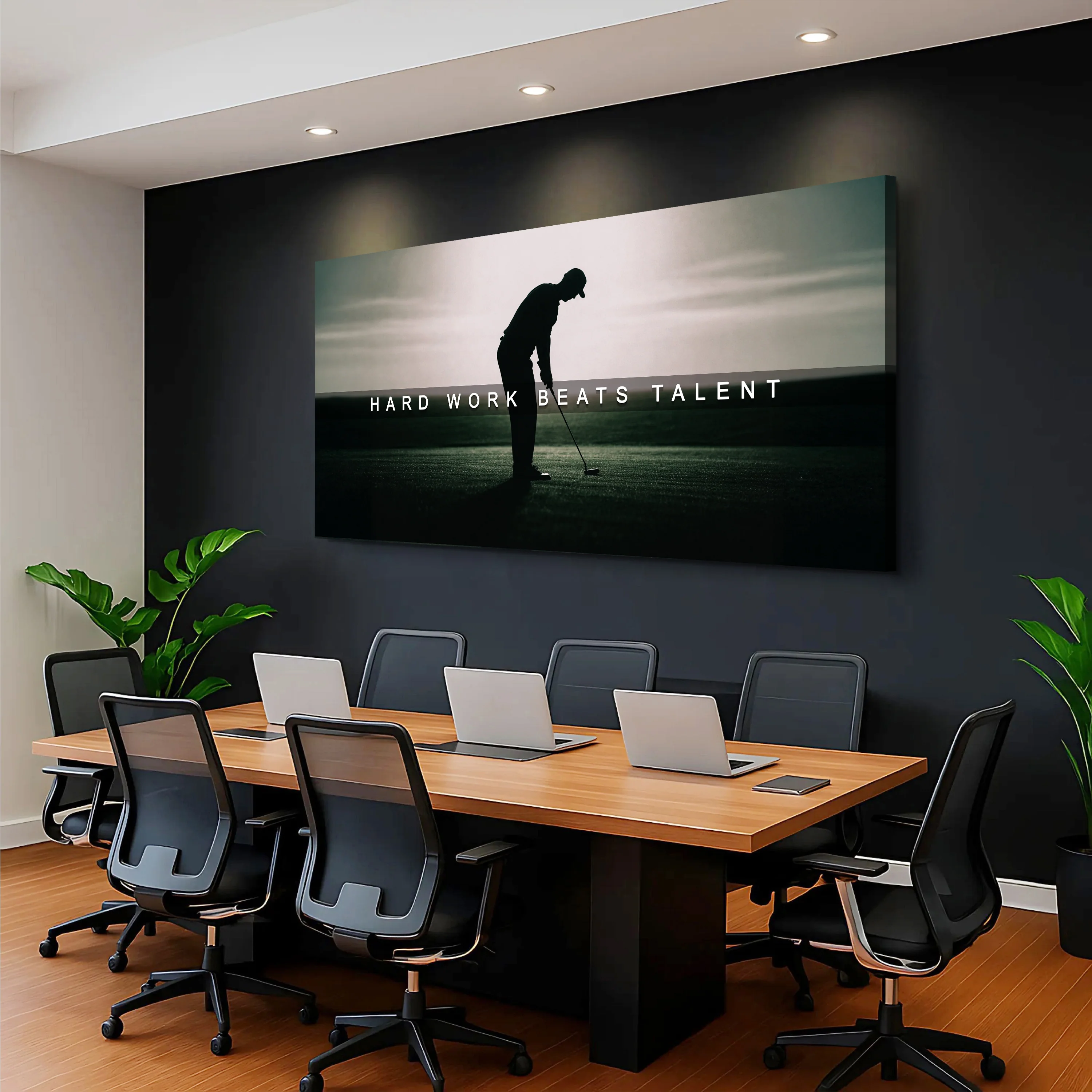 Hard Work Beats Talent Wall Sign - Image 4