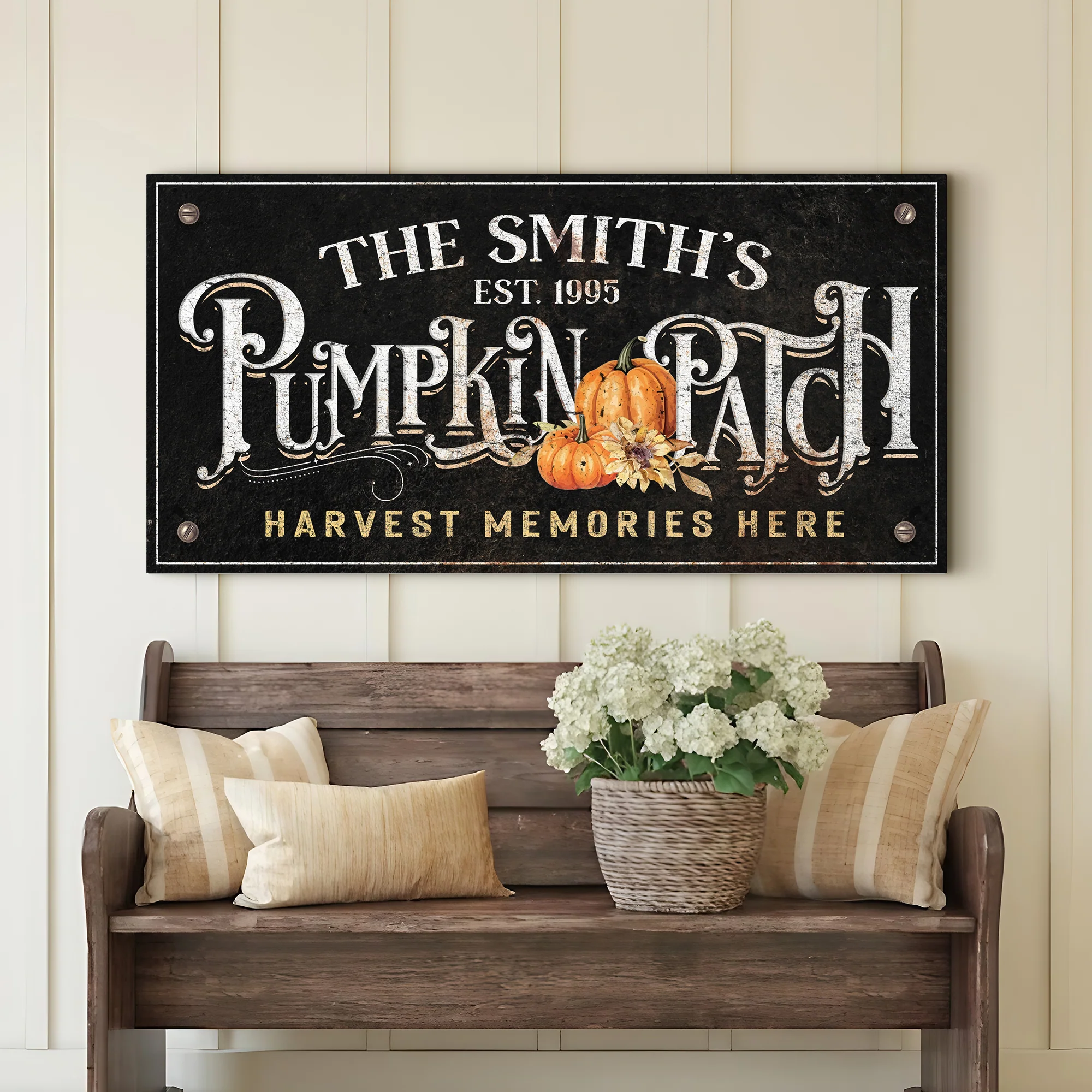 Harvest Memories Here Pumpkin Patch Sign - Image 2