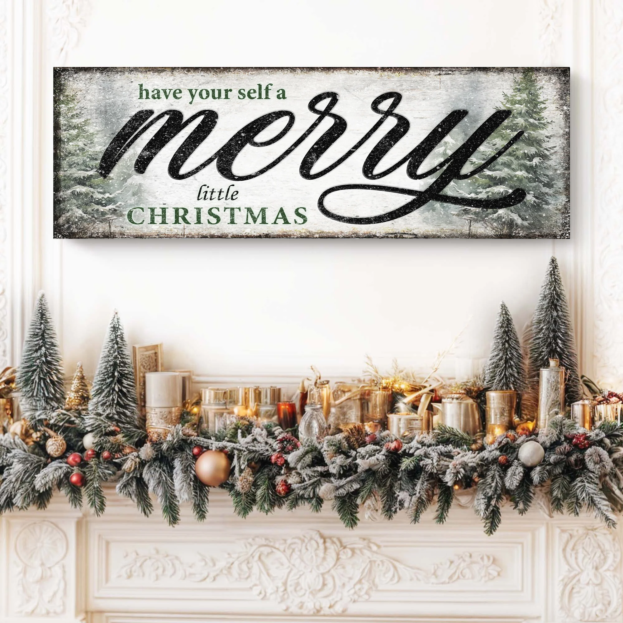 Have Yourself a Merry Little Christmas Sign VII - Image 2
