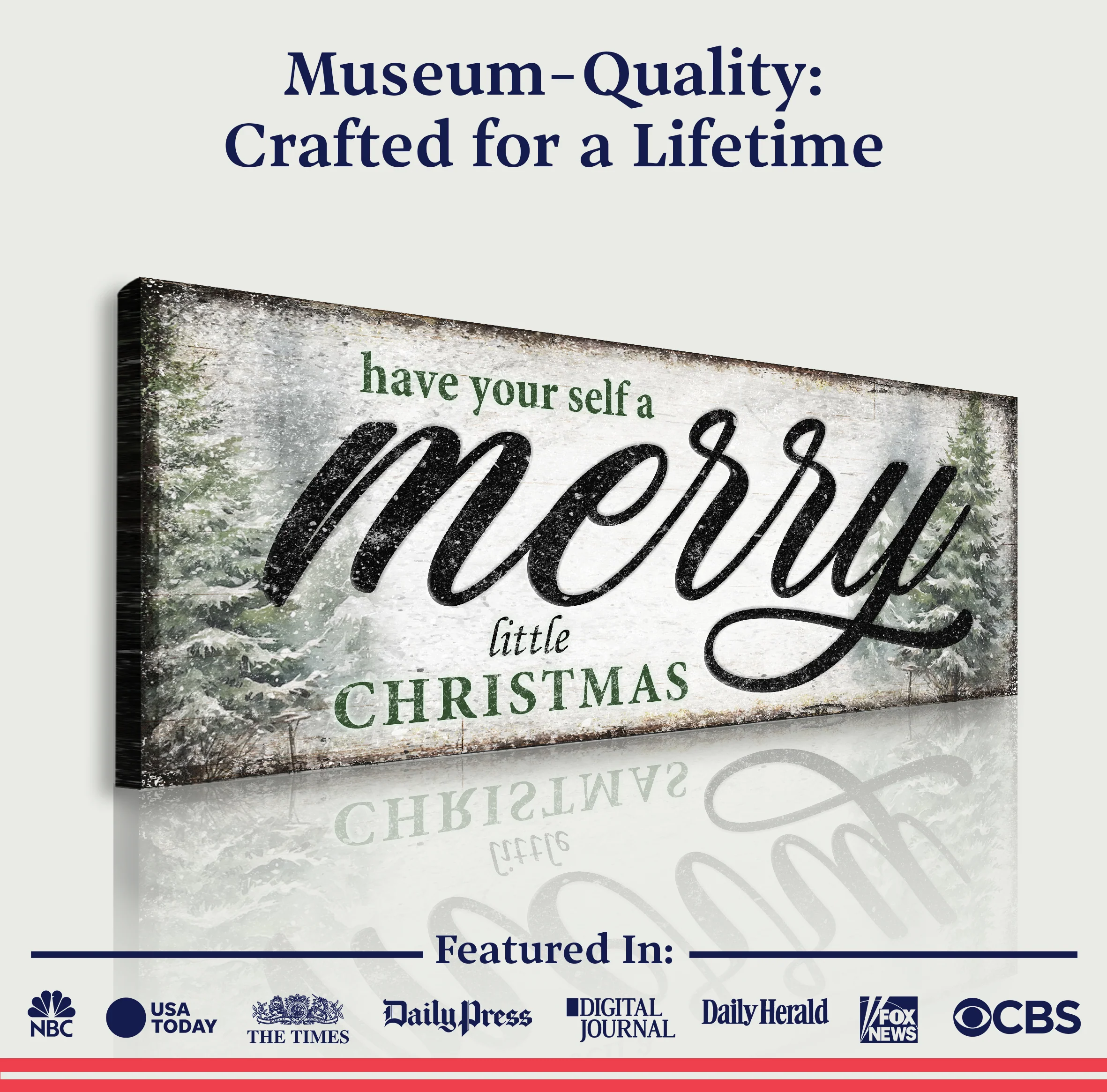 Have Yourself a Merry Little Christmas Sign VII - Image 4