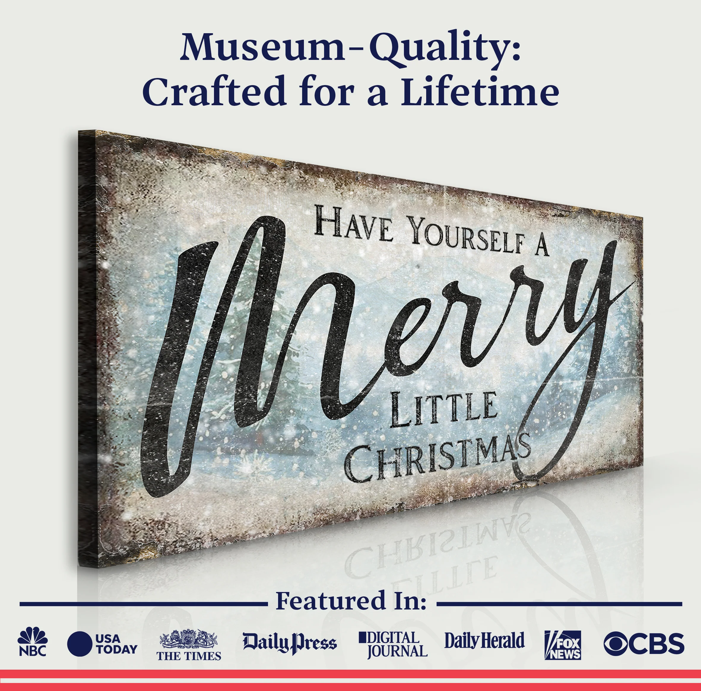 Have Yourself A Merry Little Christmas Sign XI - Image 4