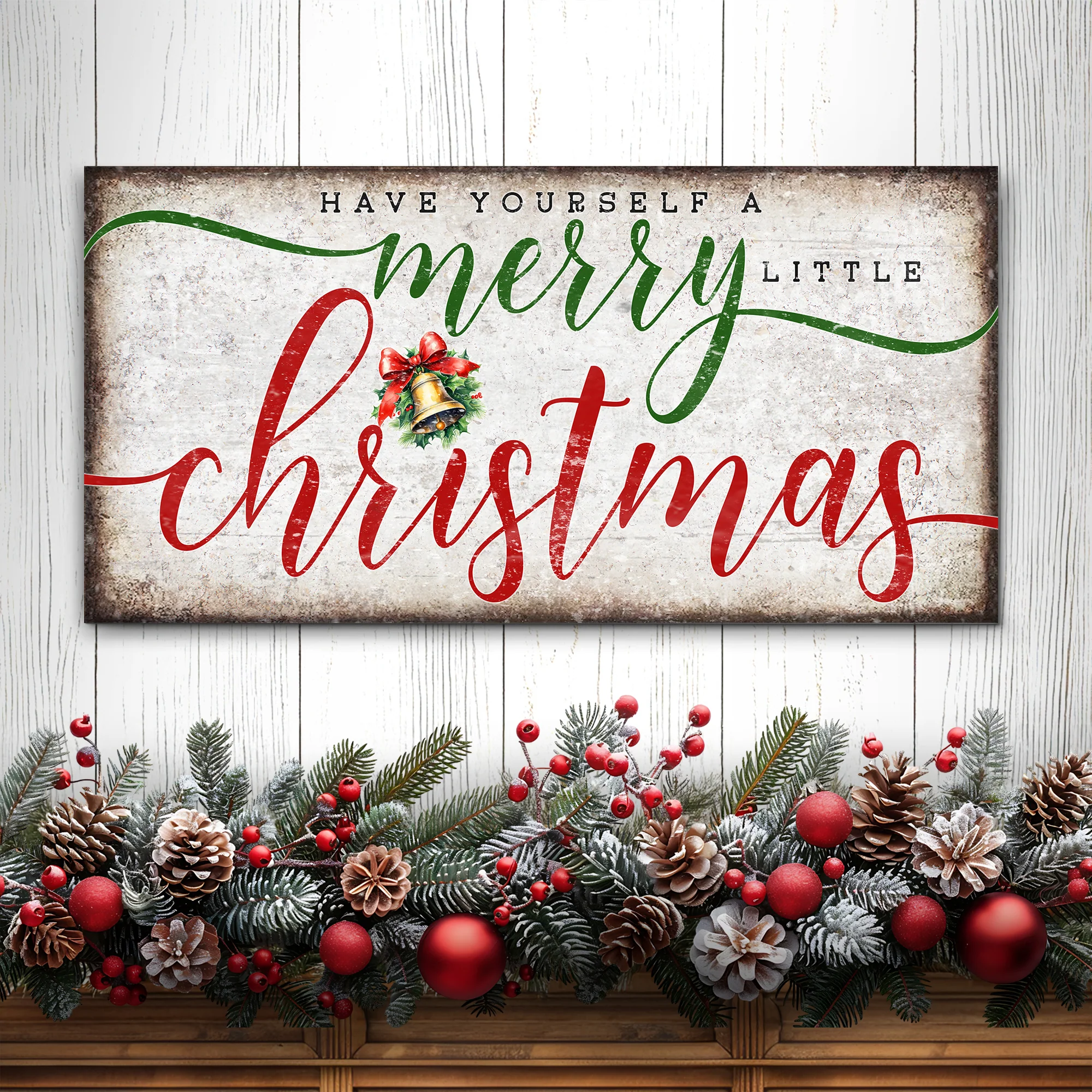 Have Yourself A Merry Little Christmas Sign XII - Image 2