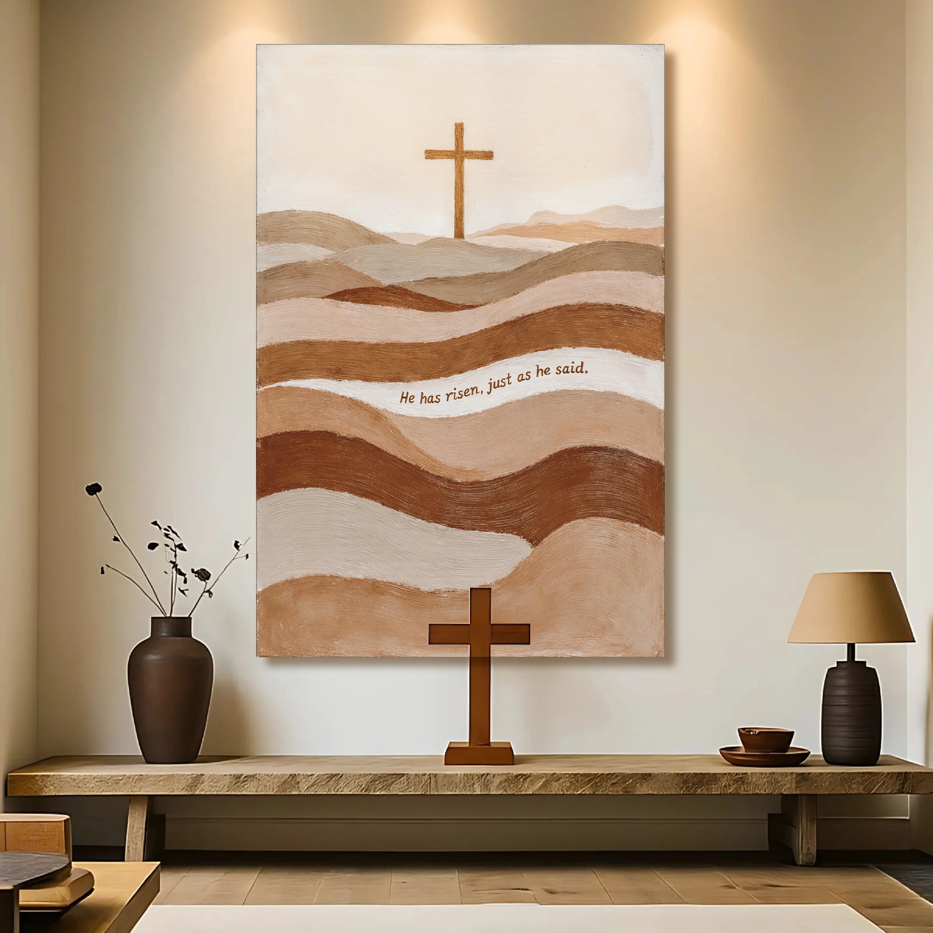 He Has Risen Just As He Said Faith Sign - Image 3