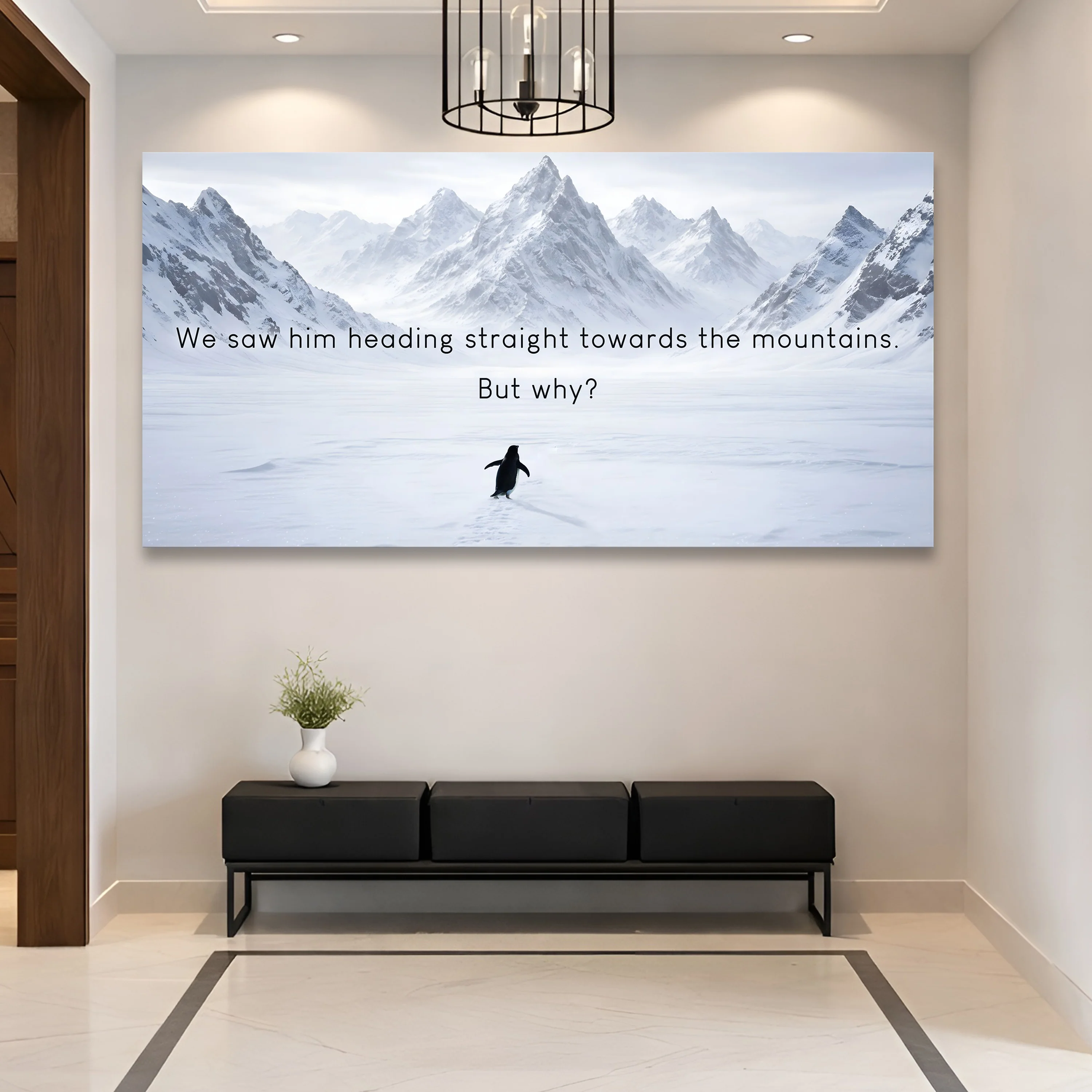 Heading Towards The Mountains Wall Sign - Image 3
