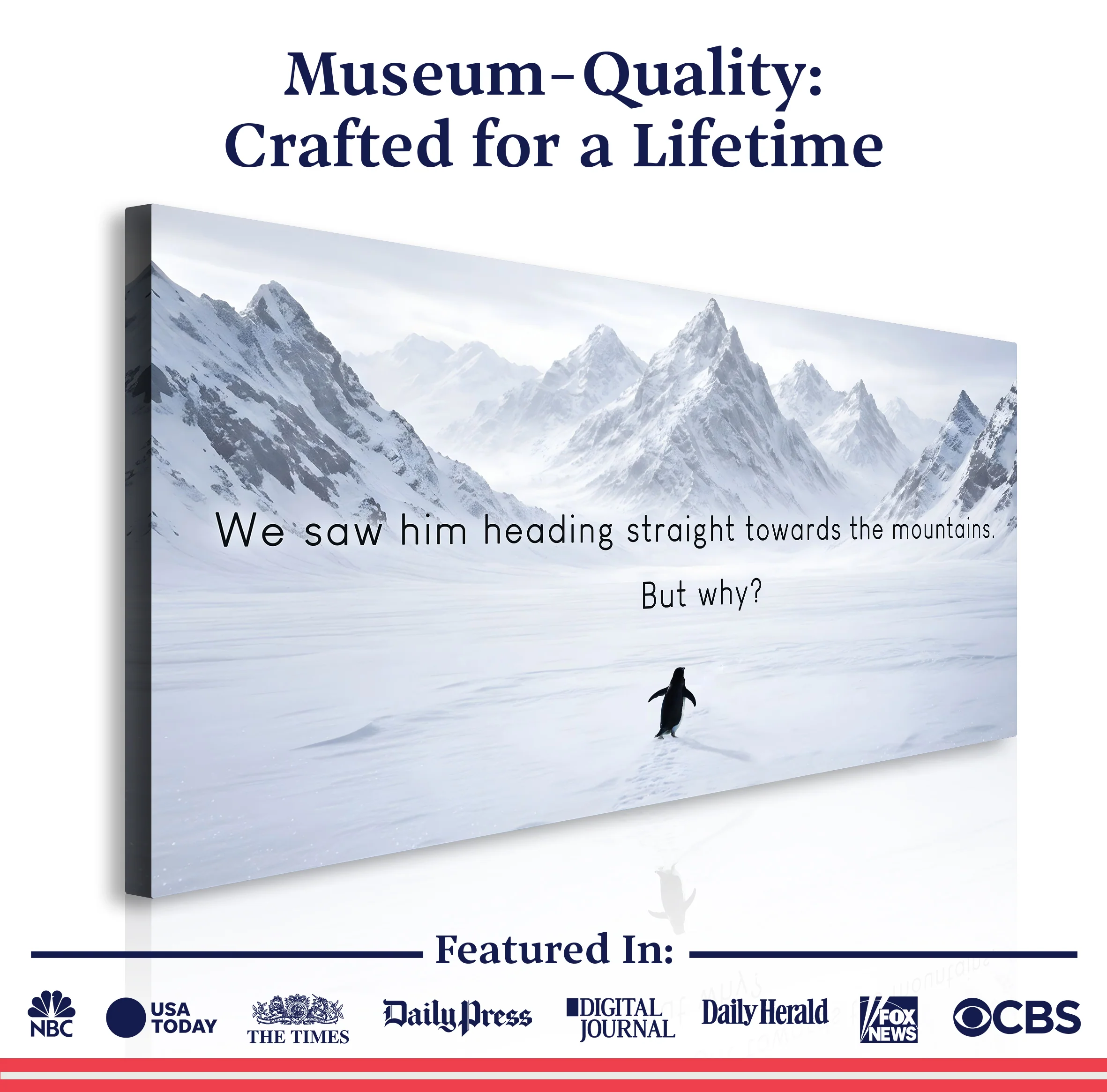 Heading Towards The Mountains Wall Sign - Image 6