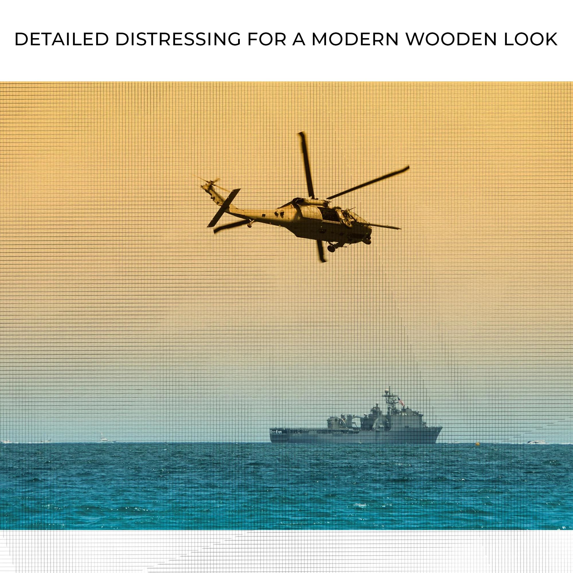 Helicopter Sailboat Canvas Wall Art - Image 4