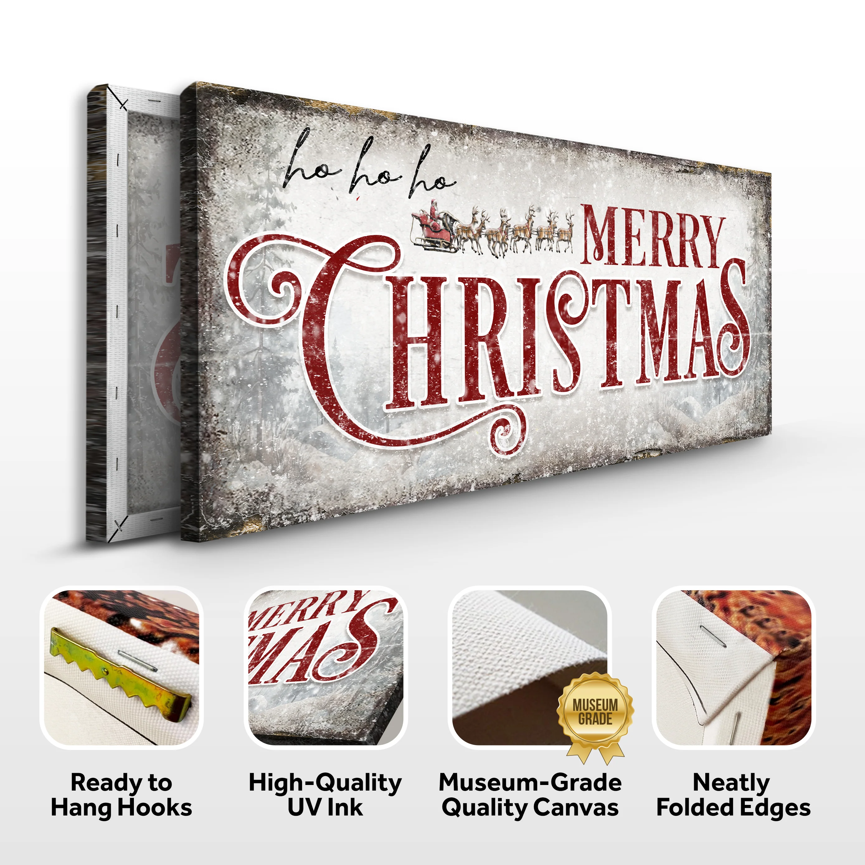 Ho Ho Ho Merry Christmas Wall Sign - Image 8