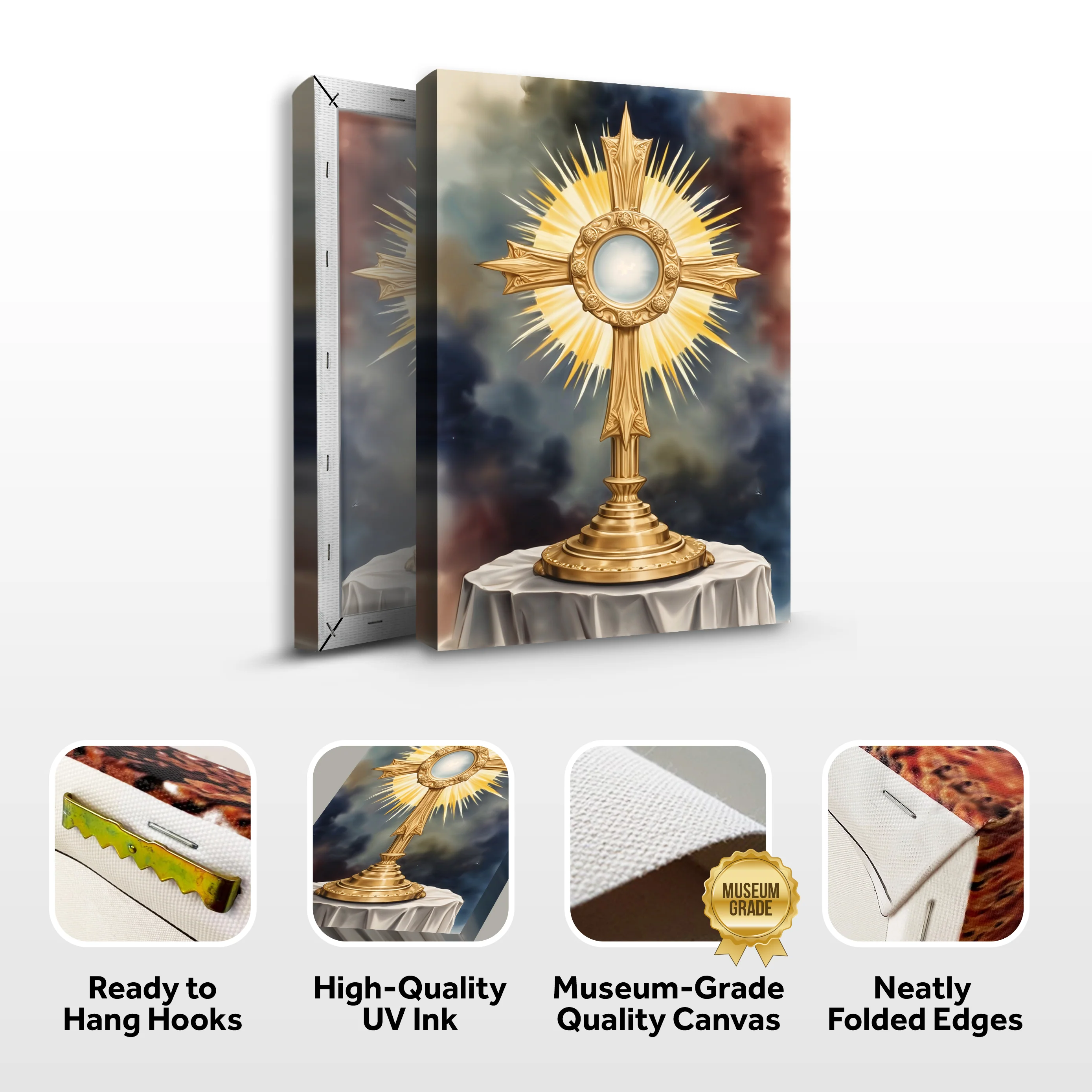 Holy Eucharist in Monstrance Faith Wall Art - Image 8