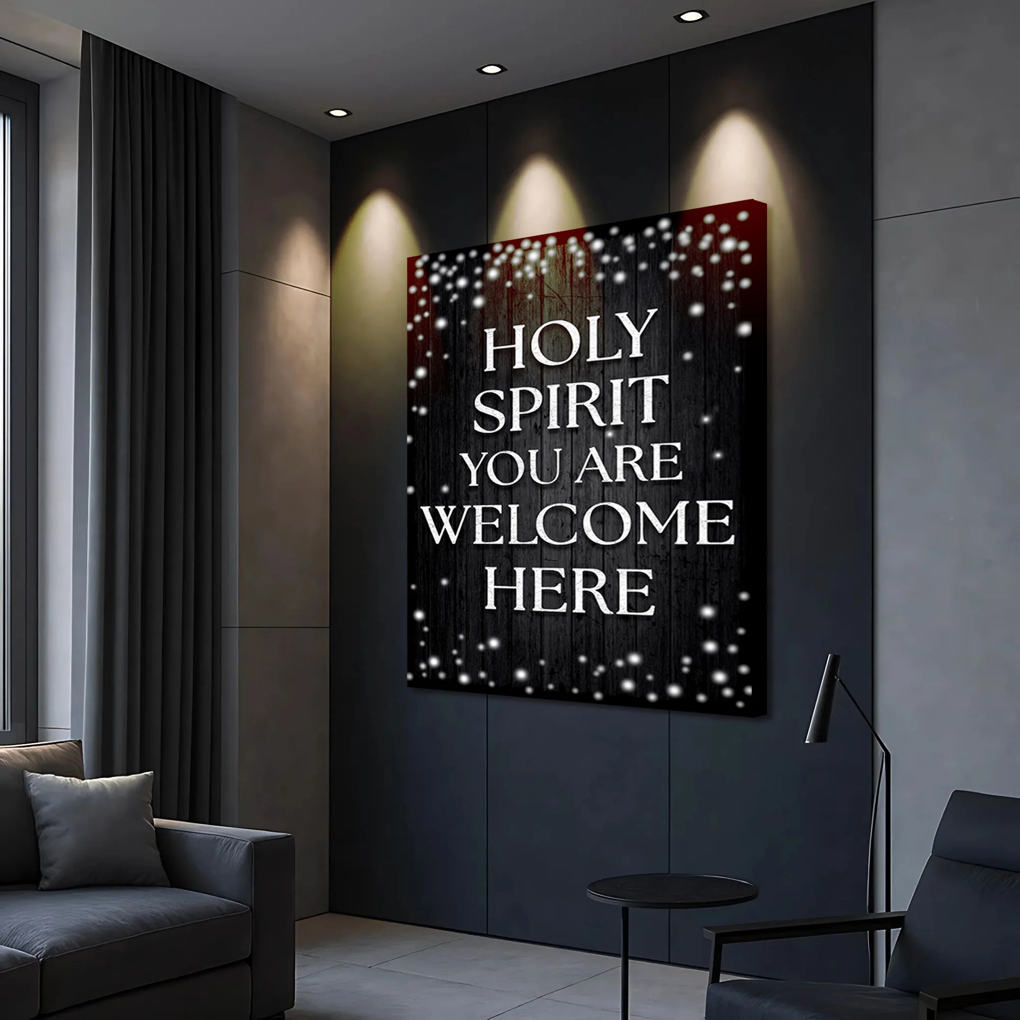 Holy Spirit You Are Welcome Here Faith Wall Sign IV - Image 4