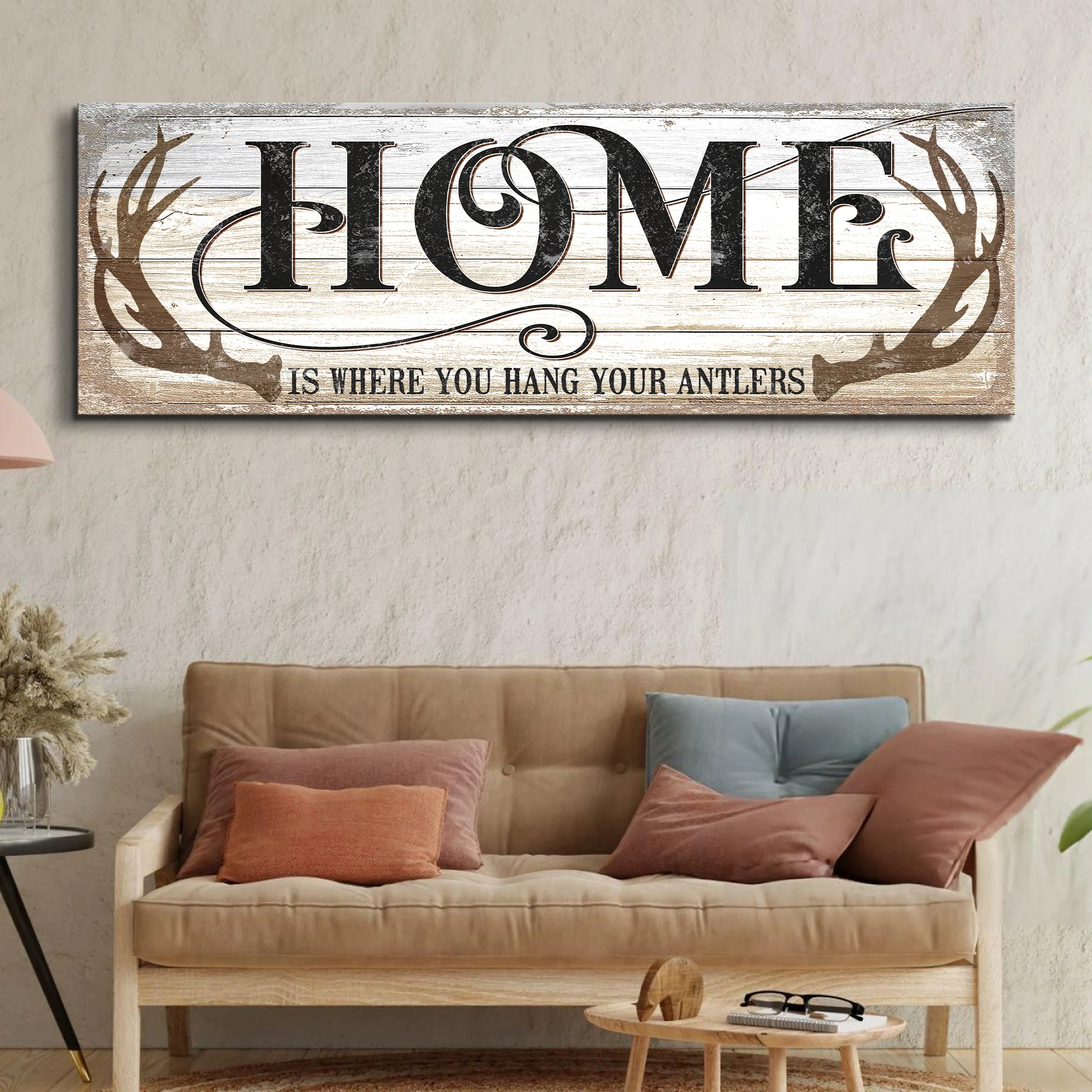 Home Is Where You Hang Your Antlers Sign II - Image 3
