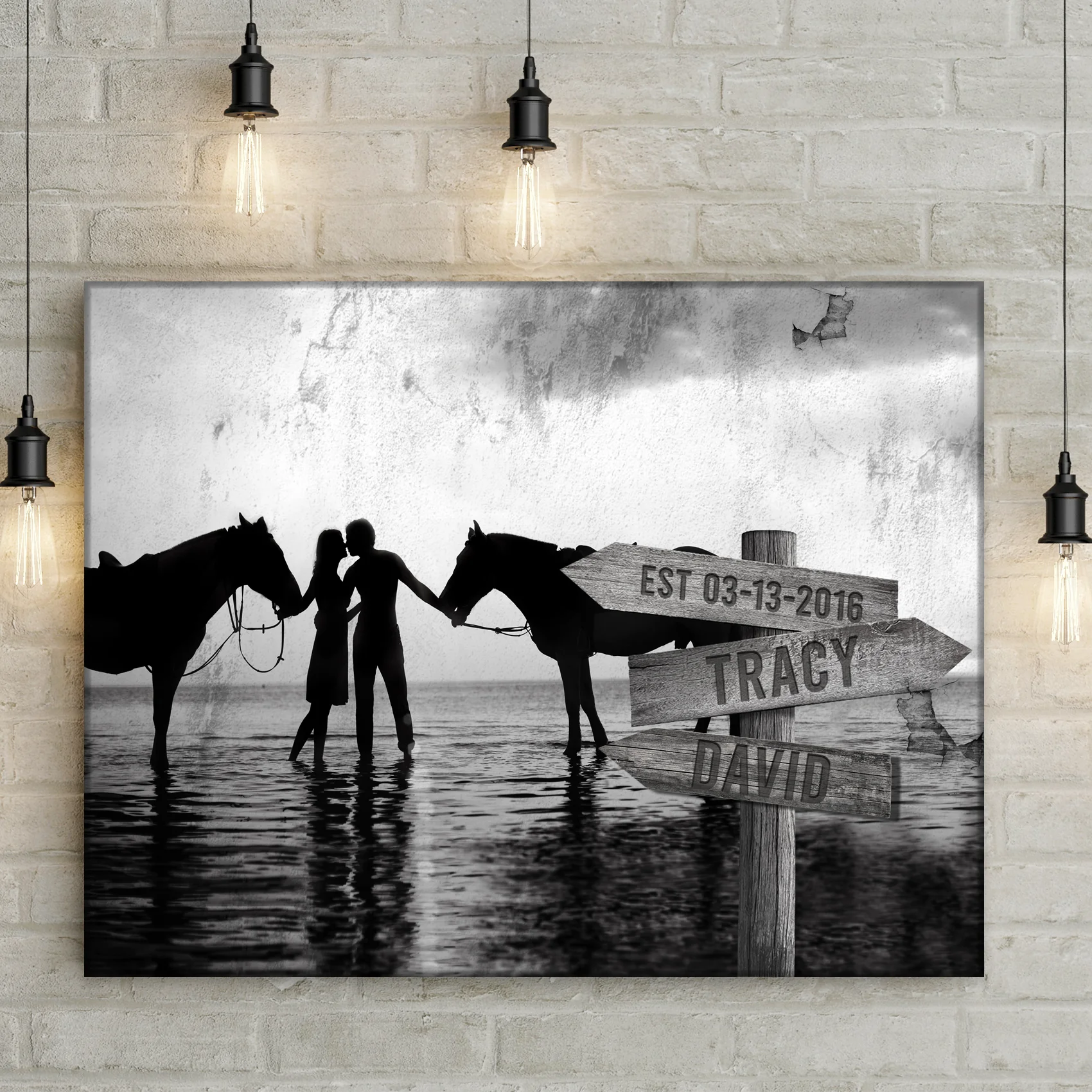 Horse Couple Sign - Image 3