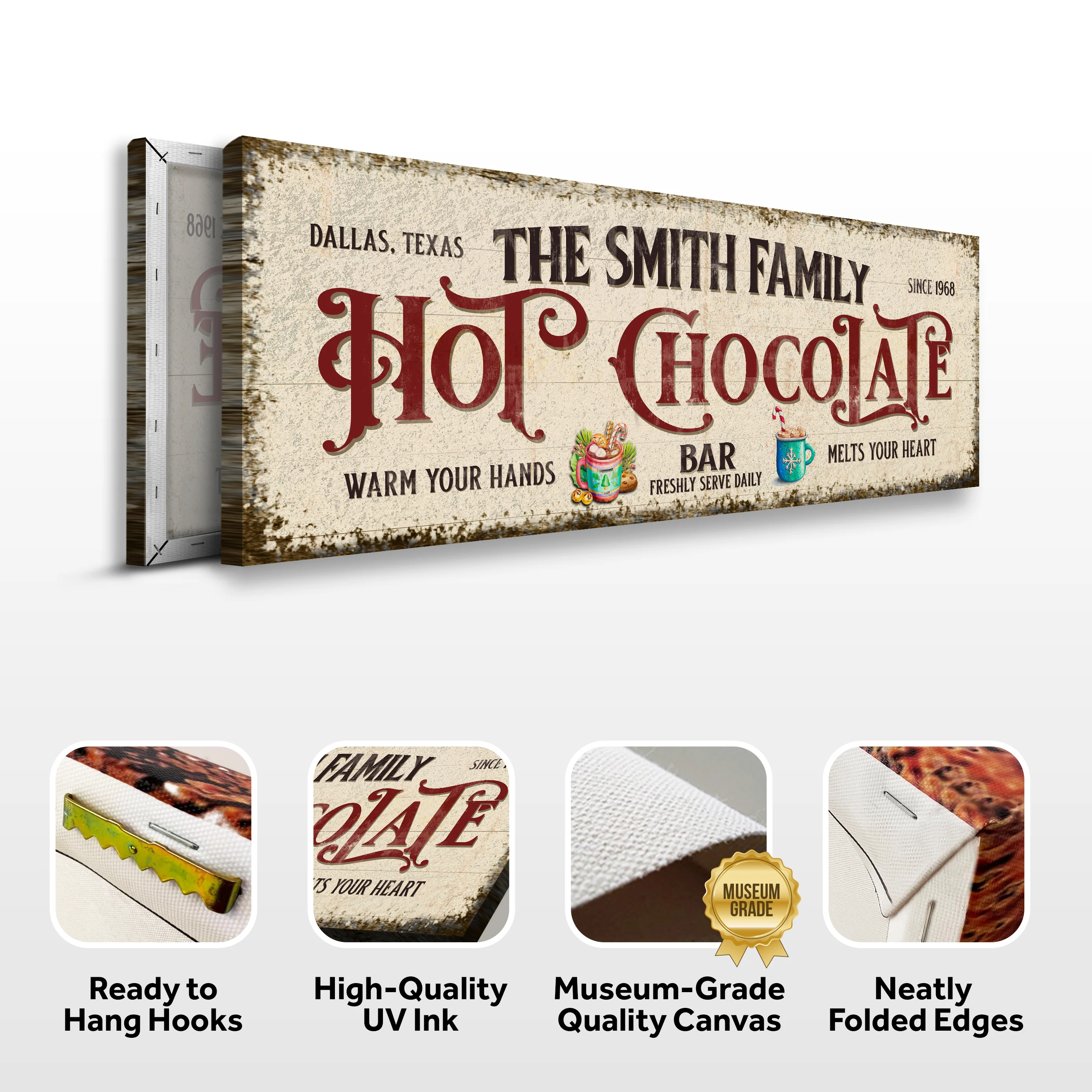 Hot Chocolate Christmas Bar Sign - Image 6