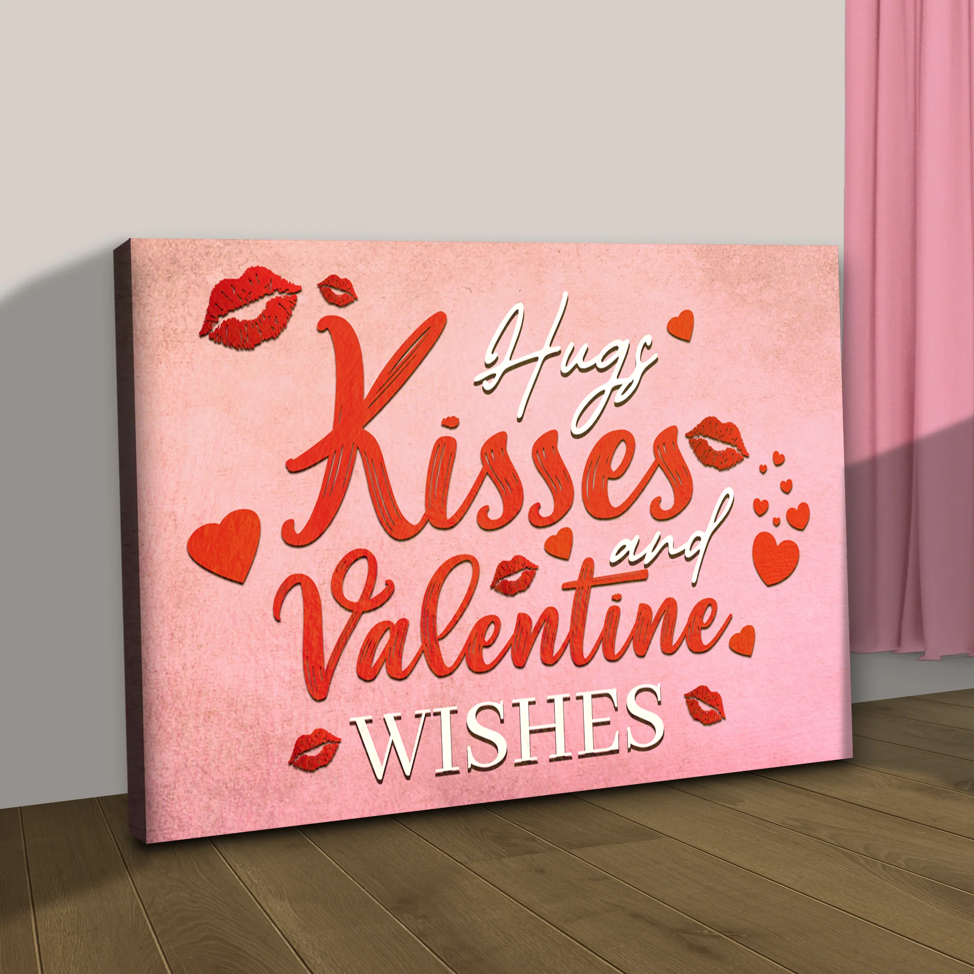 Hugs Kisses and Valentine Wishes Sign II - Image 3