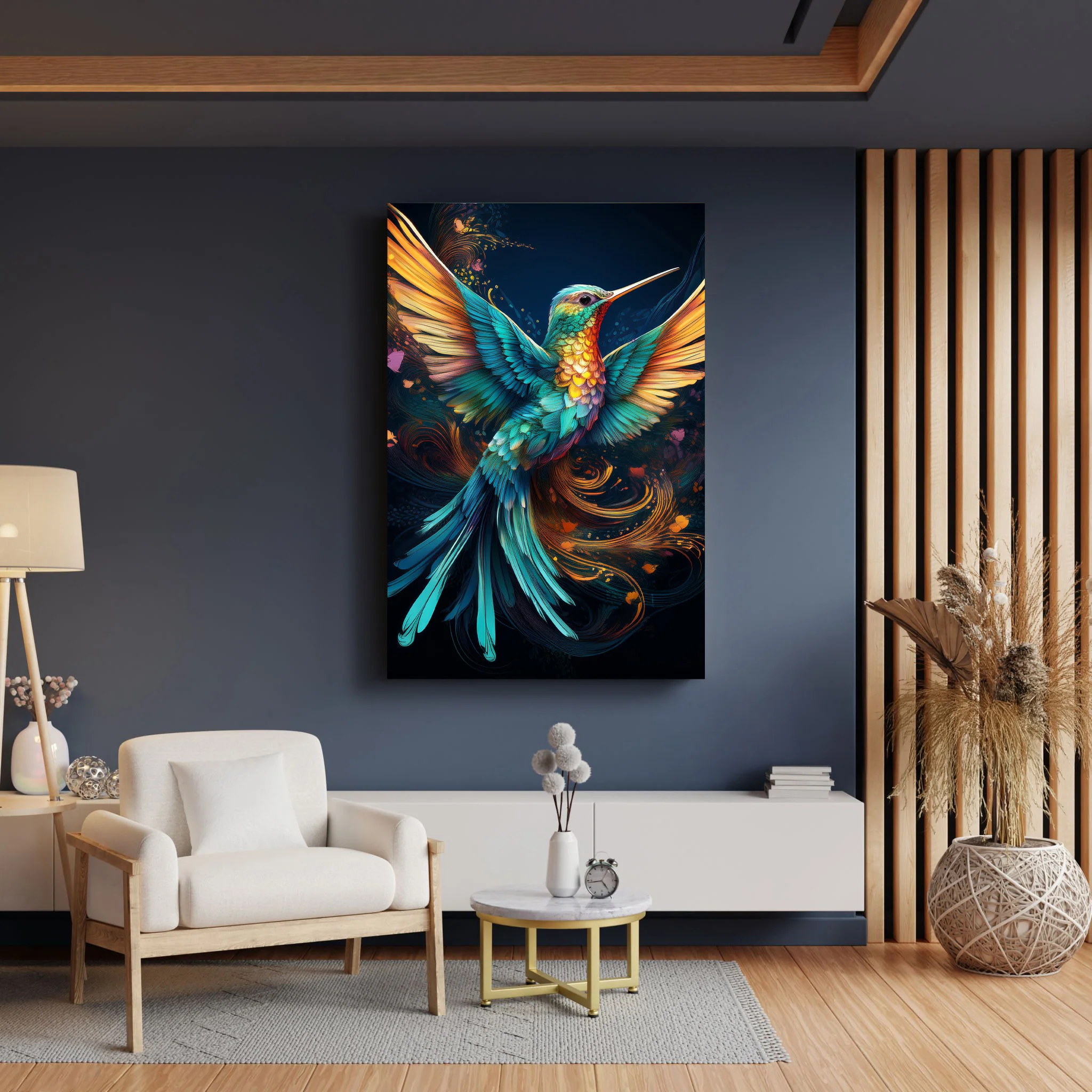 Humming Bird Abstract Wall Art II - Image 3