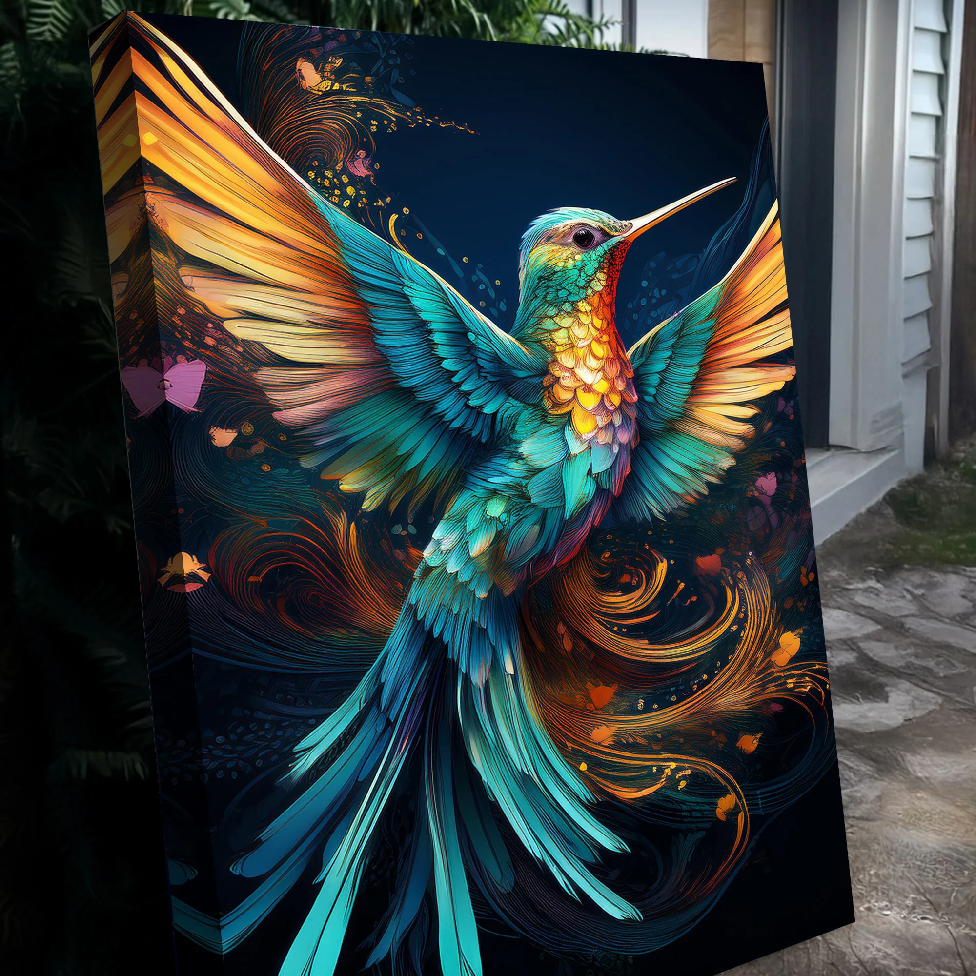 Humming Bird Abstract Wall Art II - Image 5