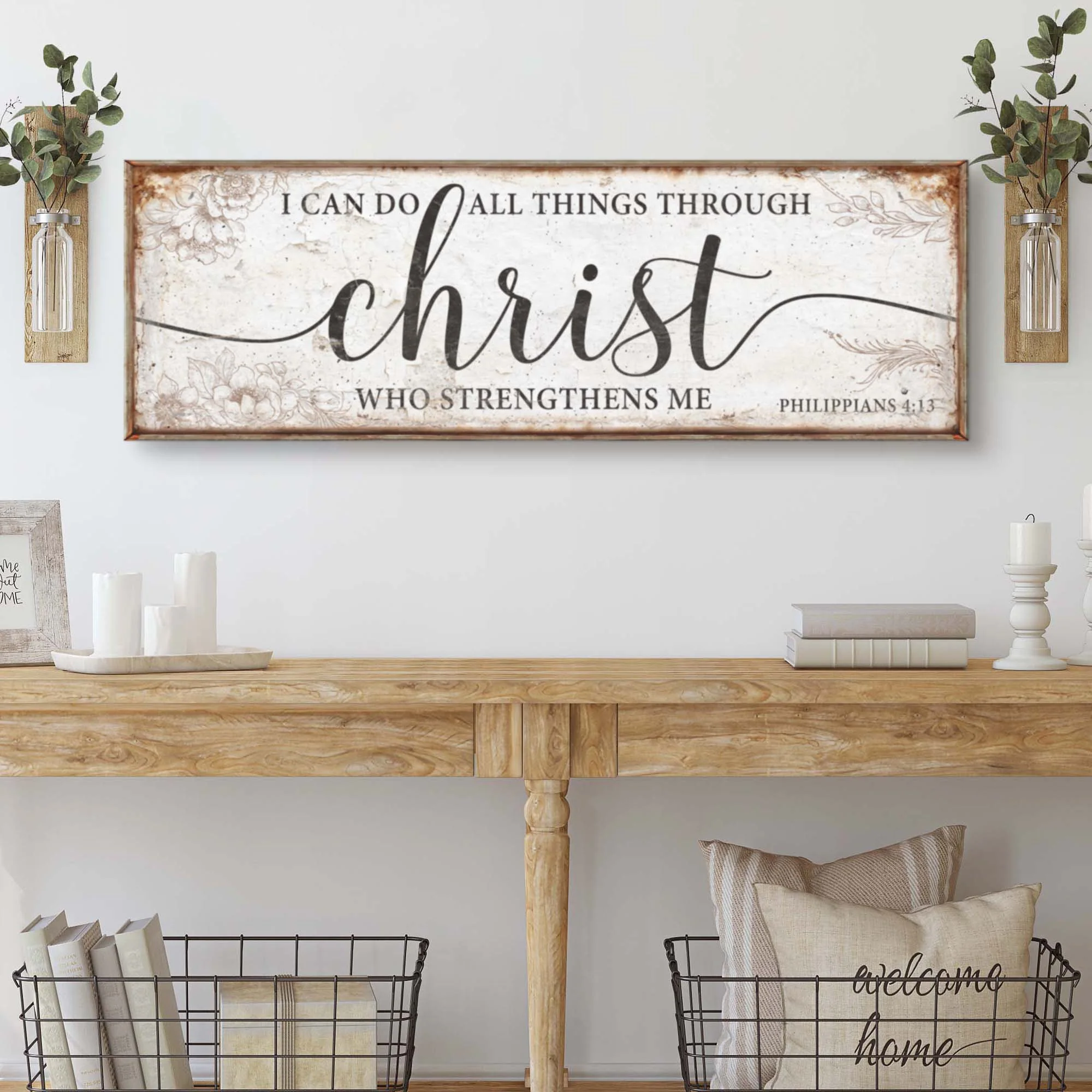 I Can Do All Things Through Christ Who Strengthens Me Faith Sign - Image 2