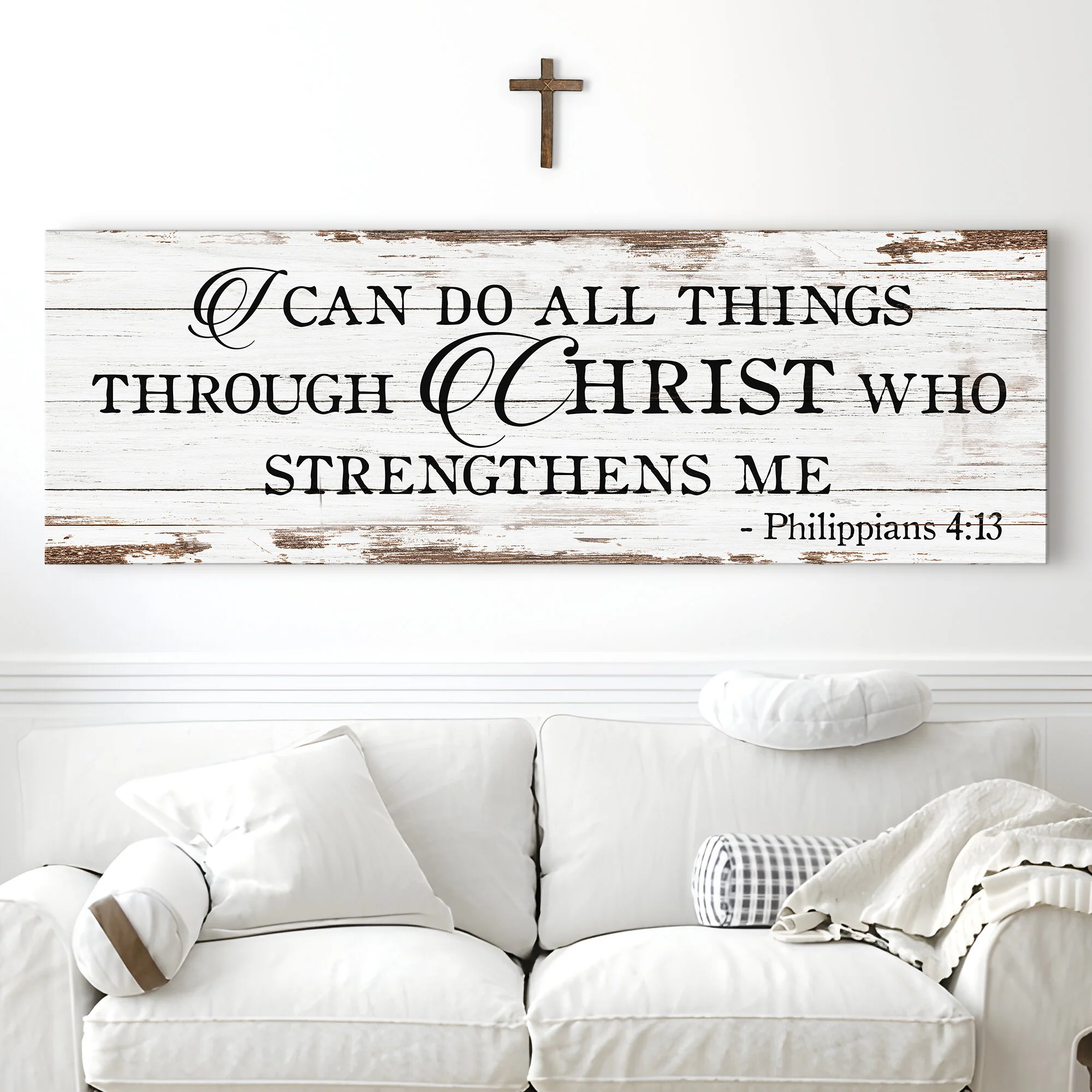 I Can Do All Things Through Christ Who Strengthens Me Faith Sign III - Image 2