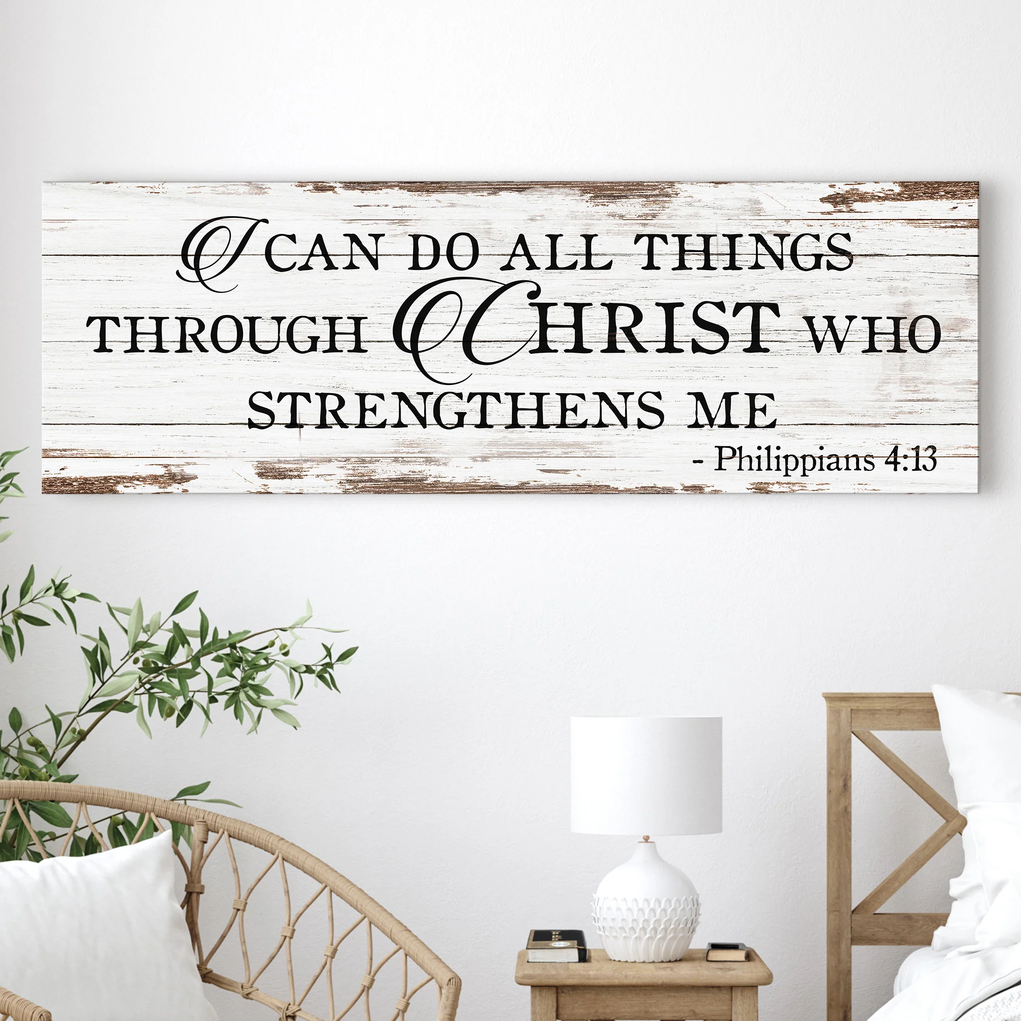I Can Do All Things Through Christ Who Strengthens Me Faith Sign III - Image 3