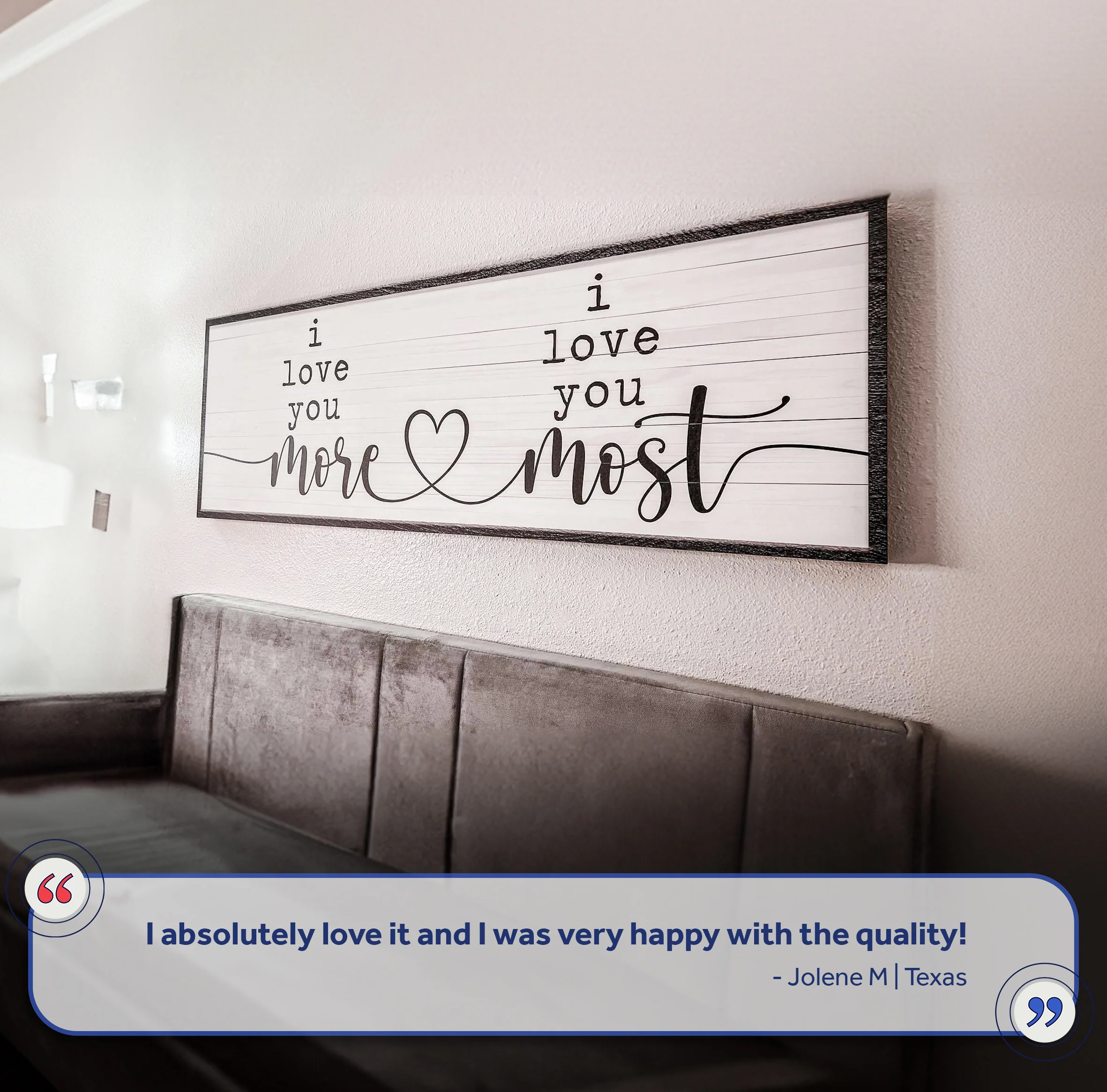 I Love You More I Love You Most Sign - Image 6