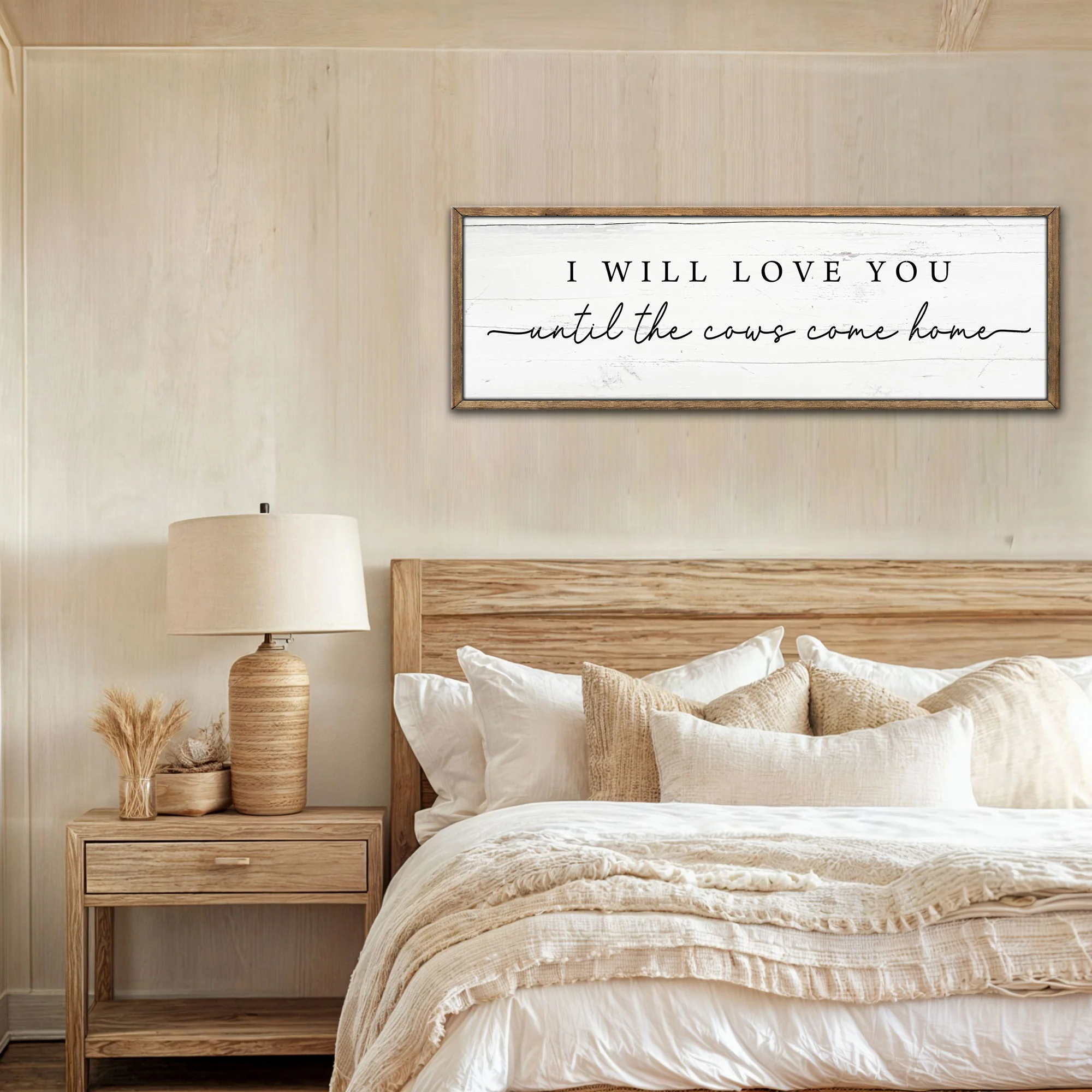I Will Love You Until The Cows Come Home Cattle Sign - Image 3