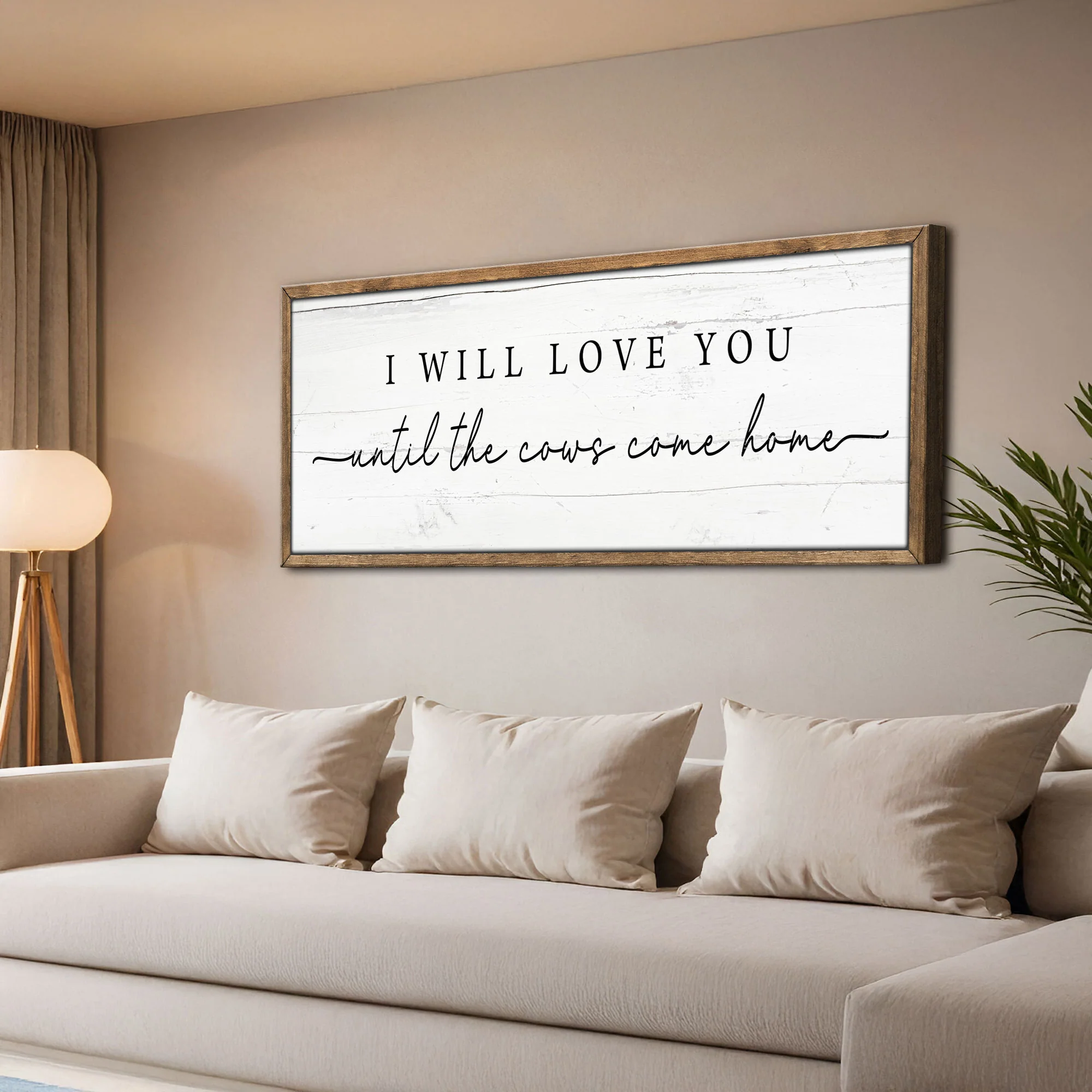 I Will Love You Until The Cows Come Home Cattle Sign - Image 4